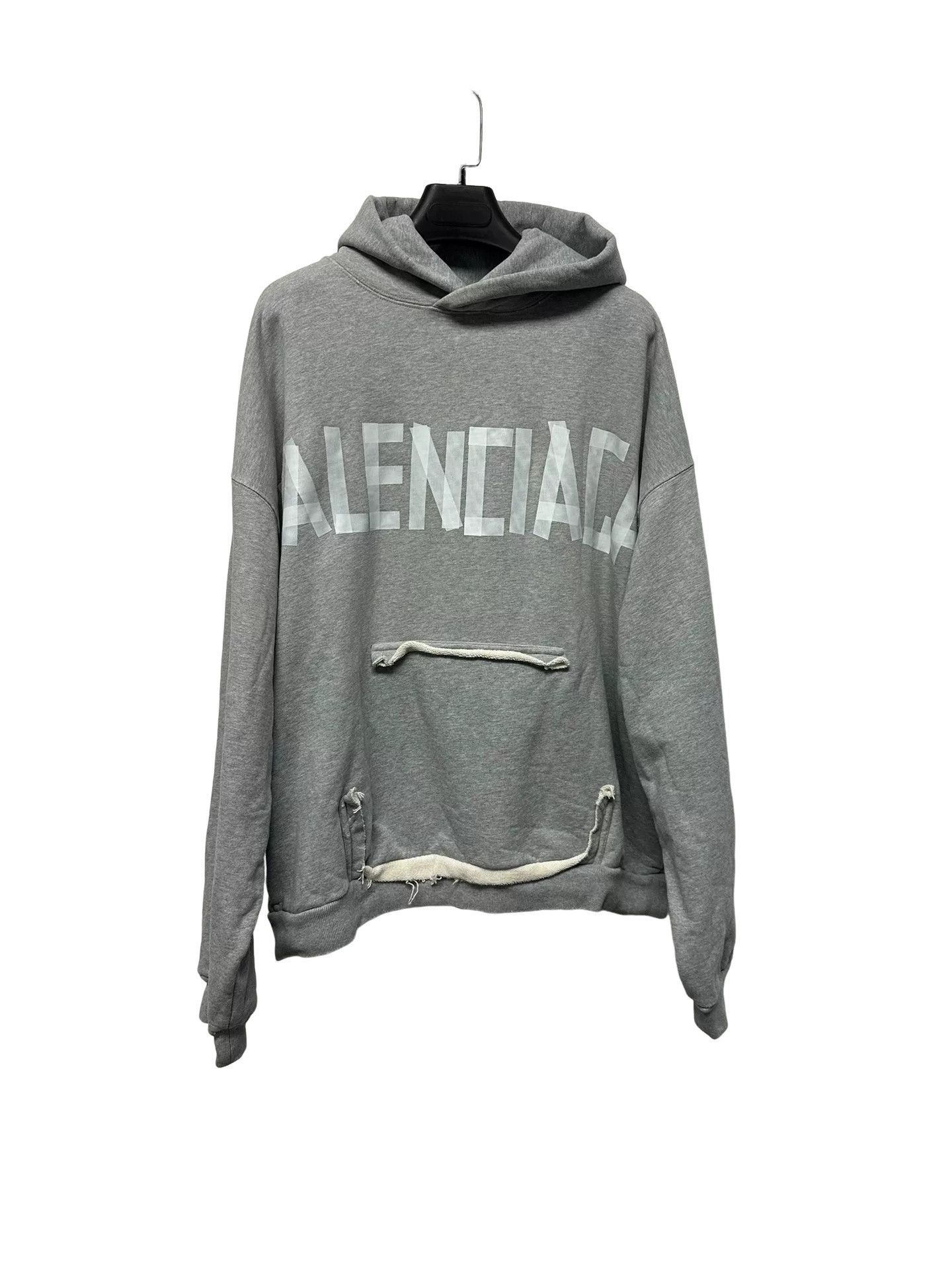 Balenciaga Balenciaga Tape Logo Hoodie Size S Size US S / EU 44-46 / 1 - 1 Thumbnail