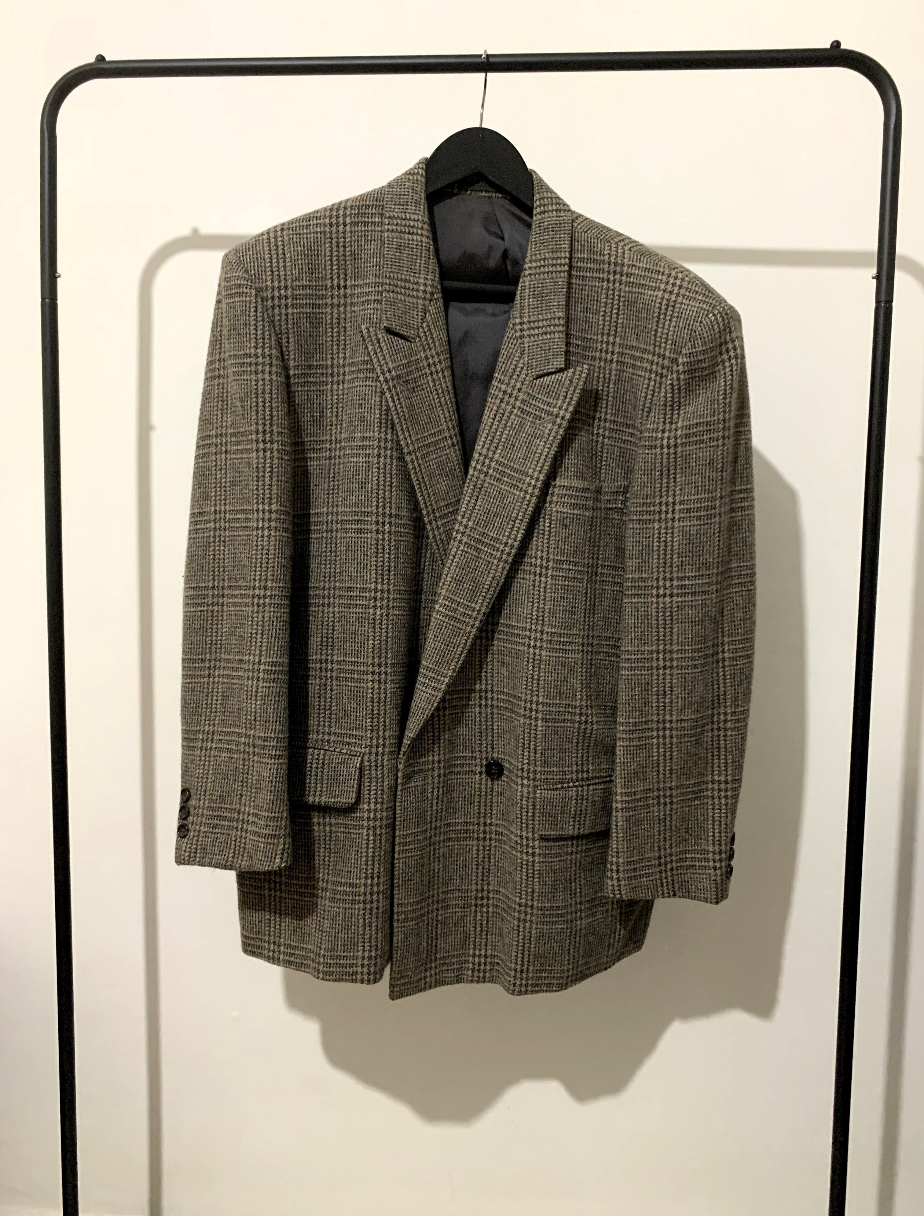 Comme des Garcons Double Breasted Plaid Blazer Size US M / EU 48-50 / 2 - 1 Thumbnail