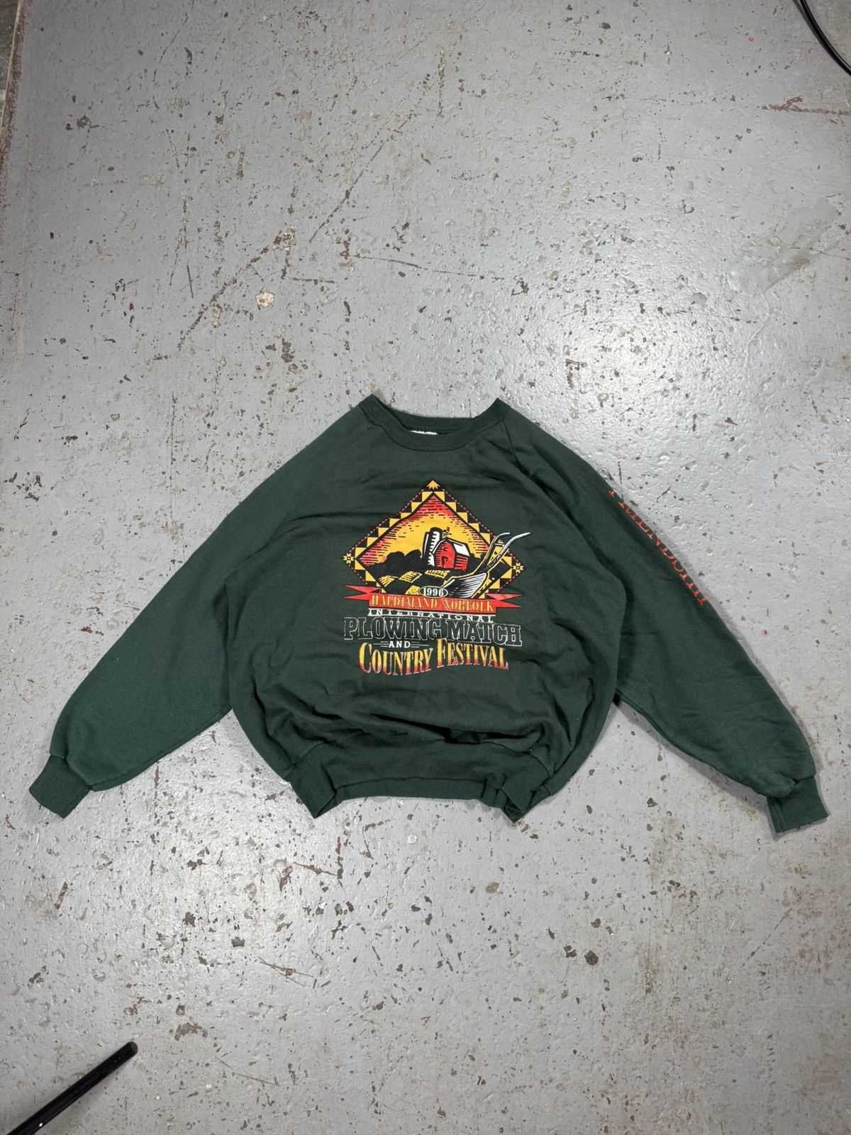 Vintage 1996 International Plowing Country Festival Sweater
