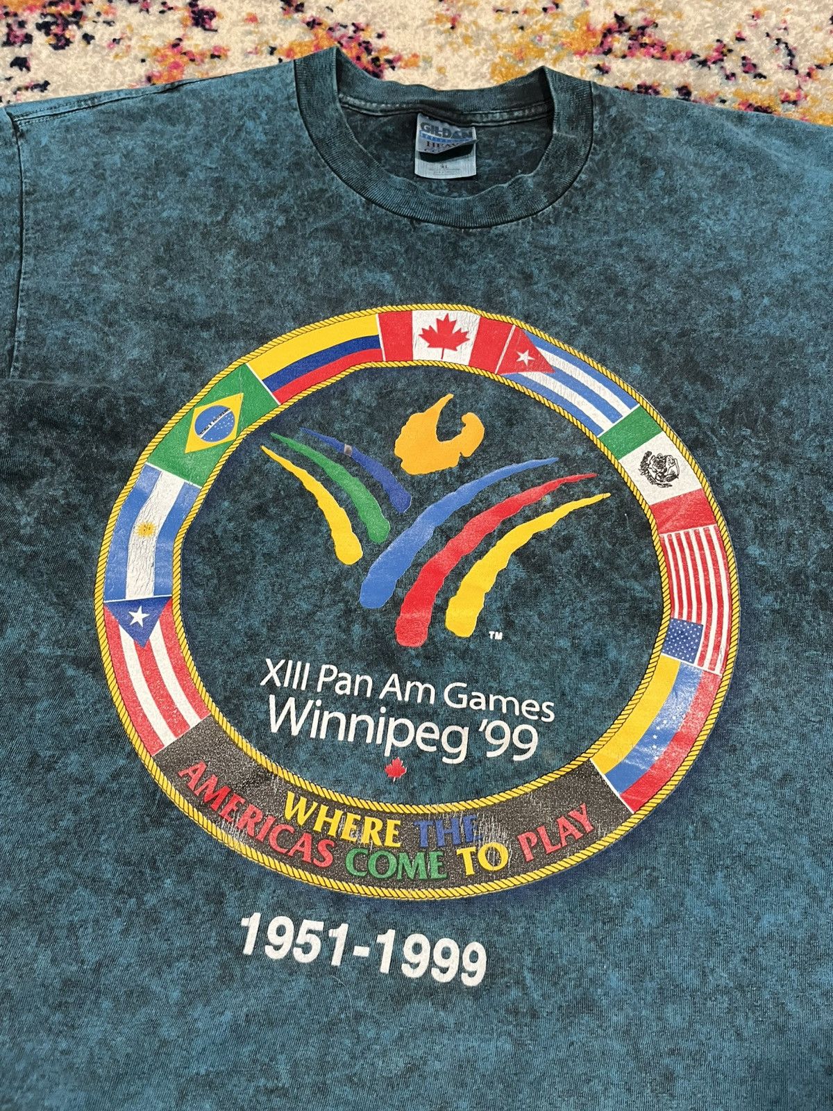 Vintage Vintage Pan Am Games Shirt XL Size US XL / EU 56 / 4 - 1 Thumbnail