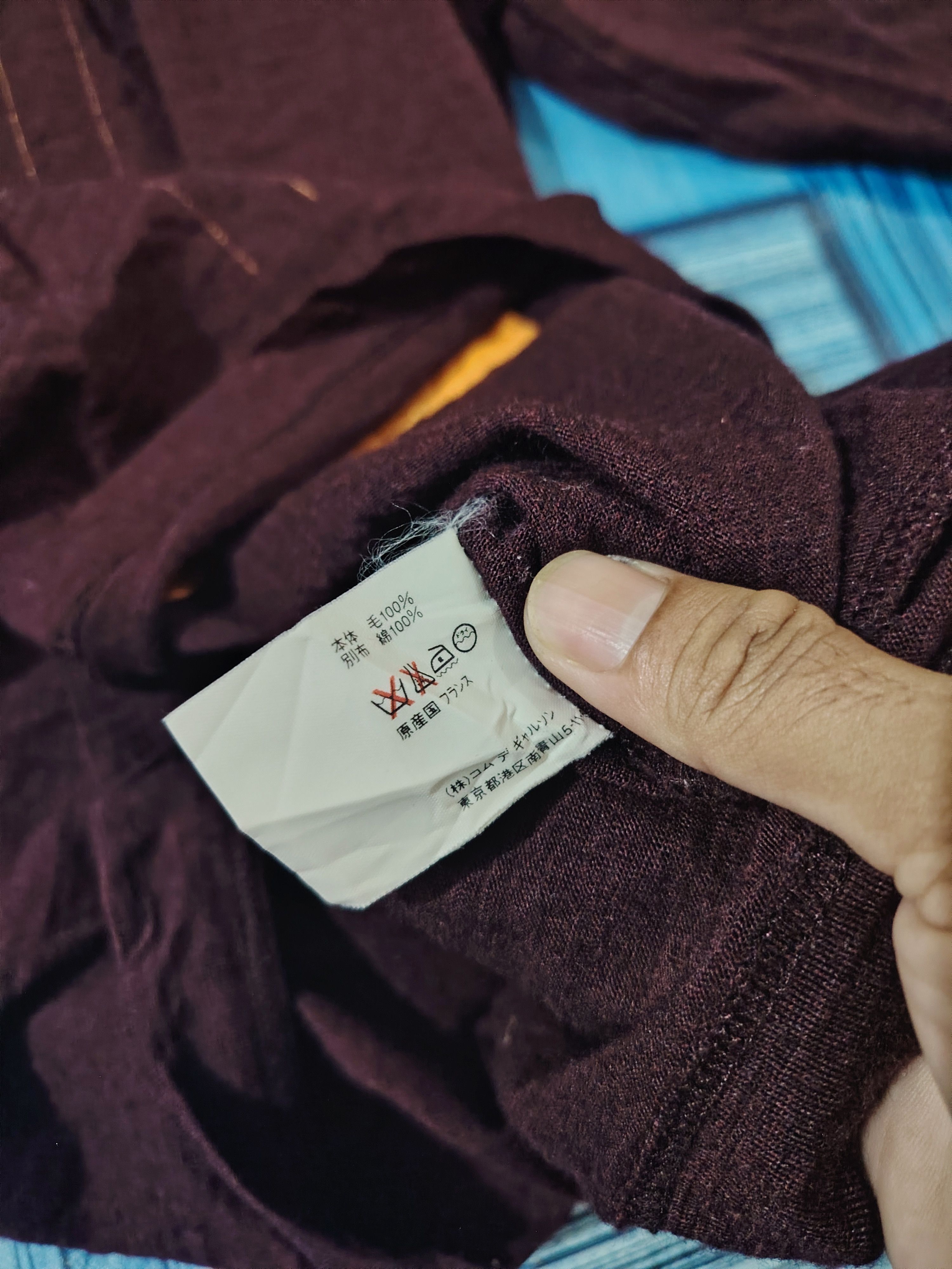 Comme des Garcons CDG comme des Garcons Long Sleeve Wool CDG SHIRT Size US S / EU 44-46 / 1 - 7 Thumbnail