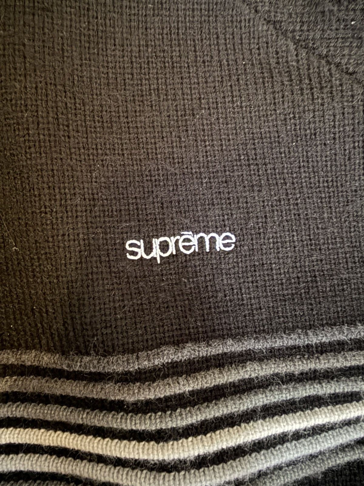 Supreme Supreme Raised Stripe Sweater Black SS26 | Size L Size US L / EU 52-54 / 3 - 3 Thumbnail