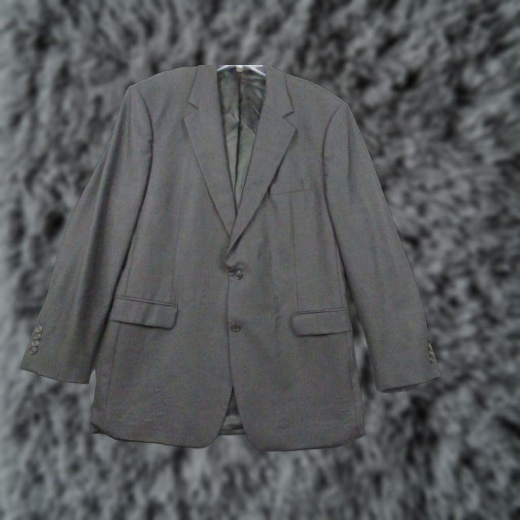 Brooks Brothers Brooks Brothers 346 Blazer Jacket 44L Men's Sports Coat Wool Stretch Blazer Regular Notch Wool Blend Gray 44 Mens Sports Coat Blazer 44L Size 44R - 1 Thumbnail