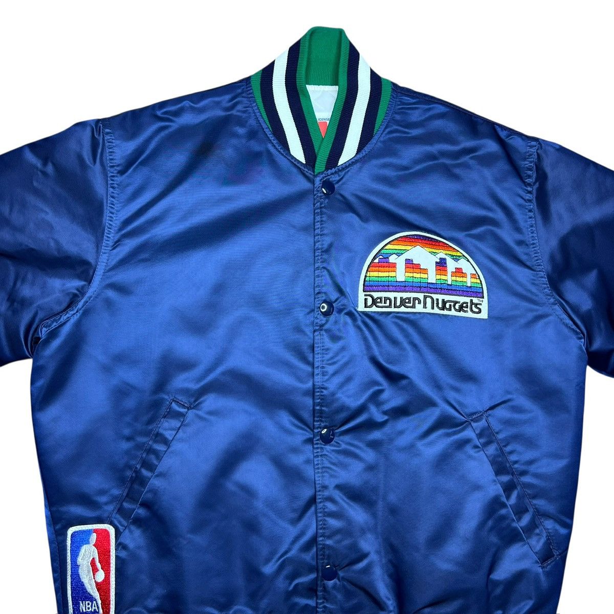 Starter Vintage 1980s NBA Denver Nuggets Starter Satin Bomber Jacket Size US M / EU 48-50 / 2 - 5 Thumbnail