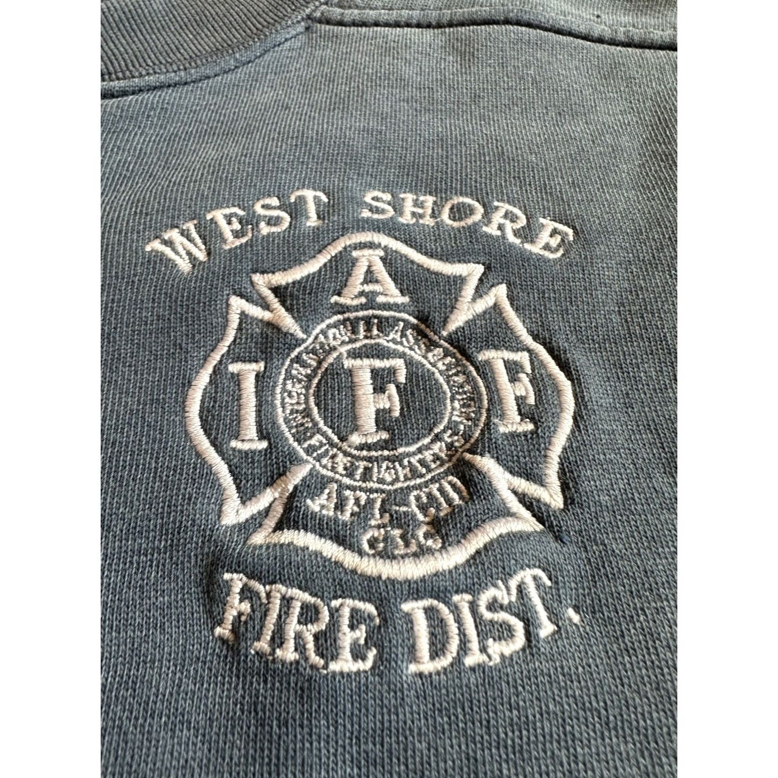 Starter VINTAGE West Shore Fire District Starter Crewneck Sweatshirt Large Blue Men Regular Crew Sweatshirt Virus Size US L / EU 52-54 / 3 - 4 Thumbnail