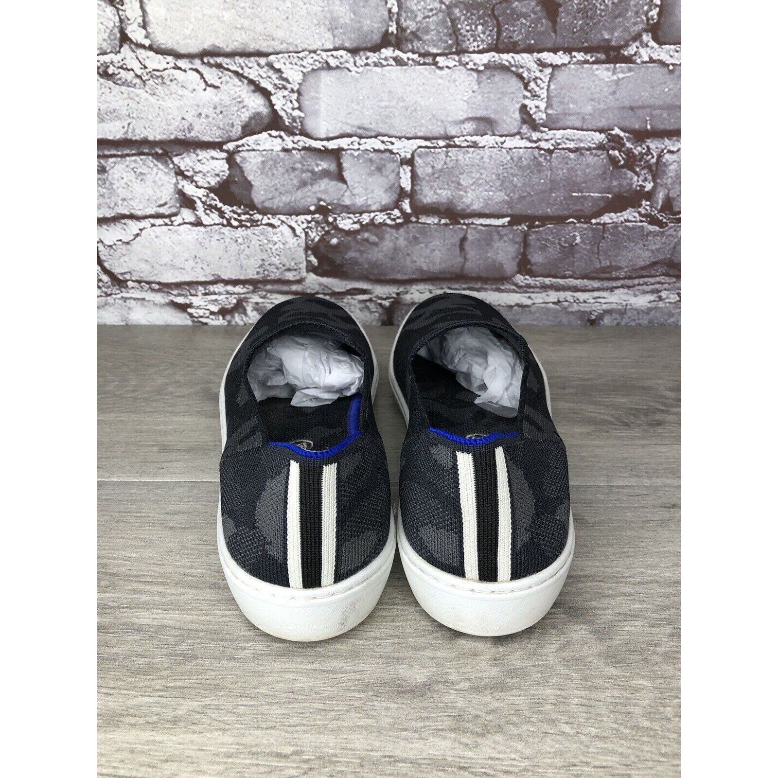 Other Rothy’s The Original Grey Camo Print Fabric Slip On Sneakers Size US 10 / IT 40 - 17 Thumbnail