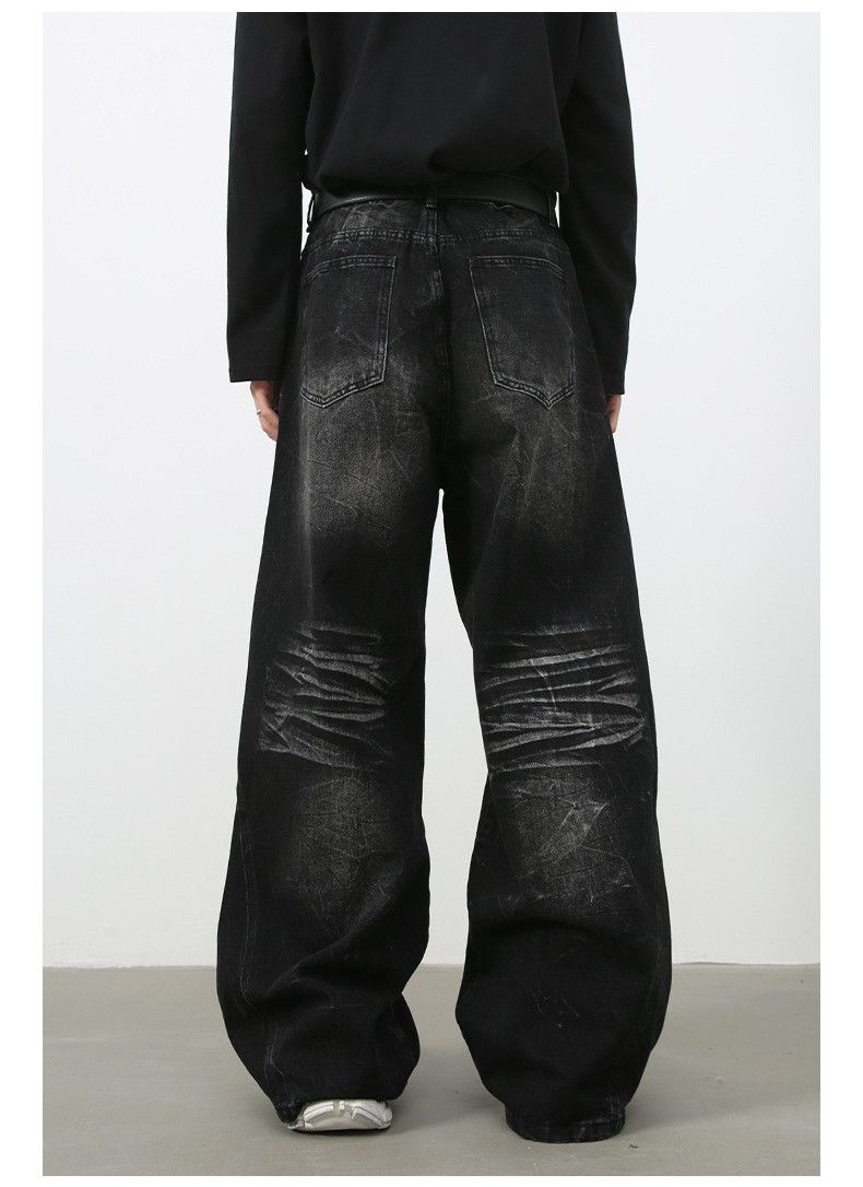 Japanese Brand × Jean American high street stitching washed distressed loose jeans Size US 32 / EU 48 - 6 Thumbnail