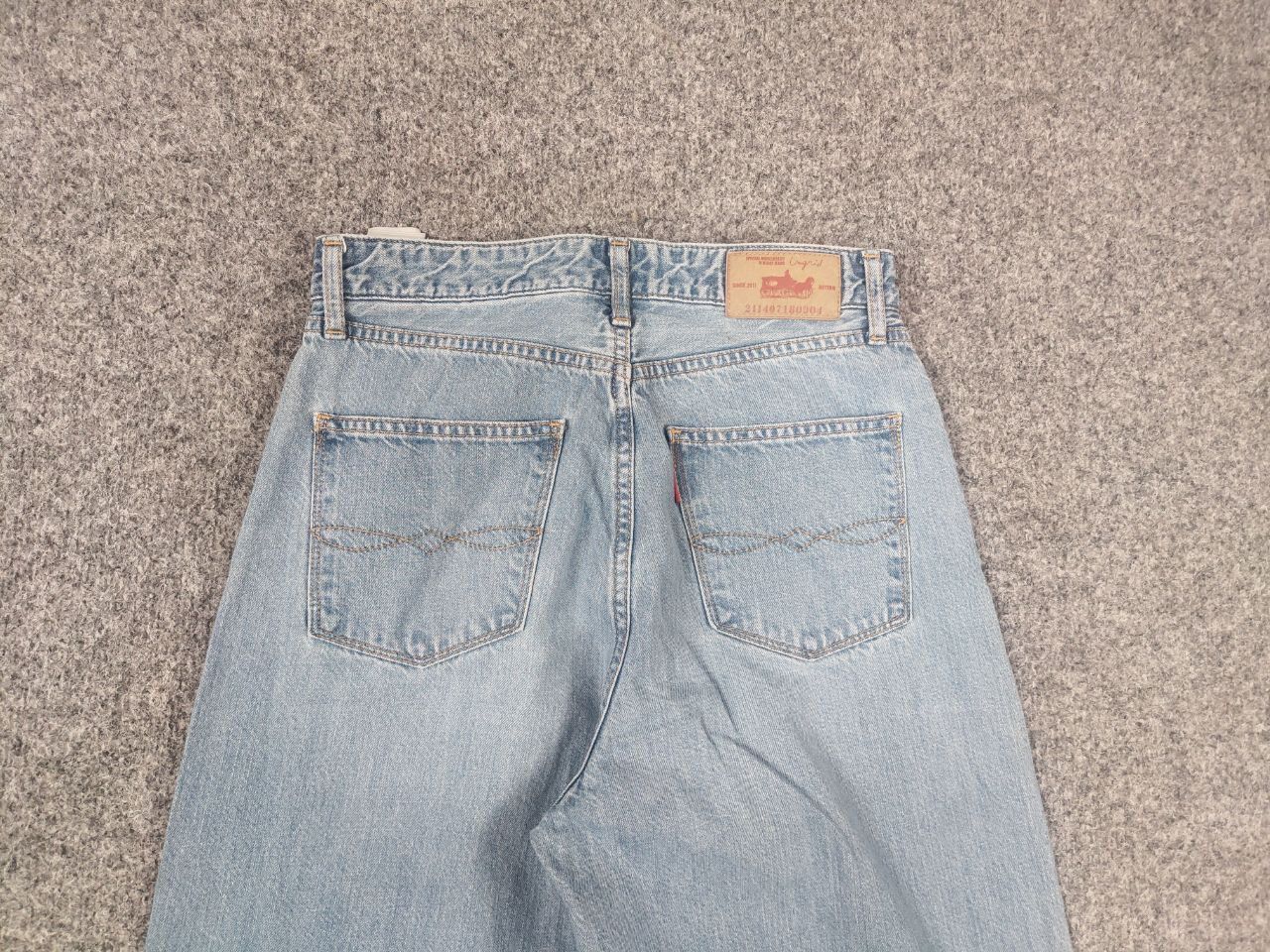 Japanese Brand Ungrid 2114071 Vintage Japan Wide Leg Baggy Distressed Jeans Size 26" / US 2 / IT 38 - 11 Thumbnail