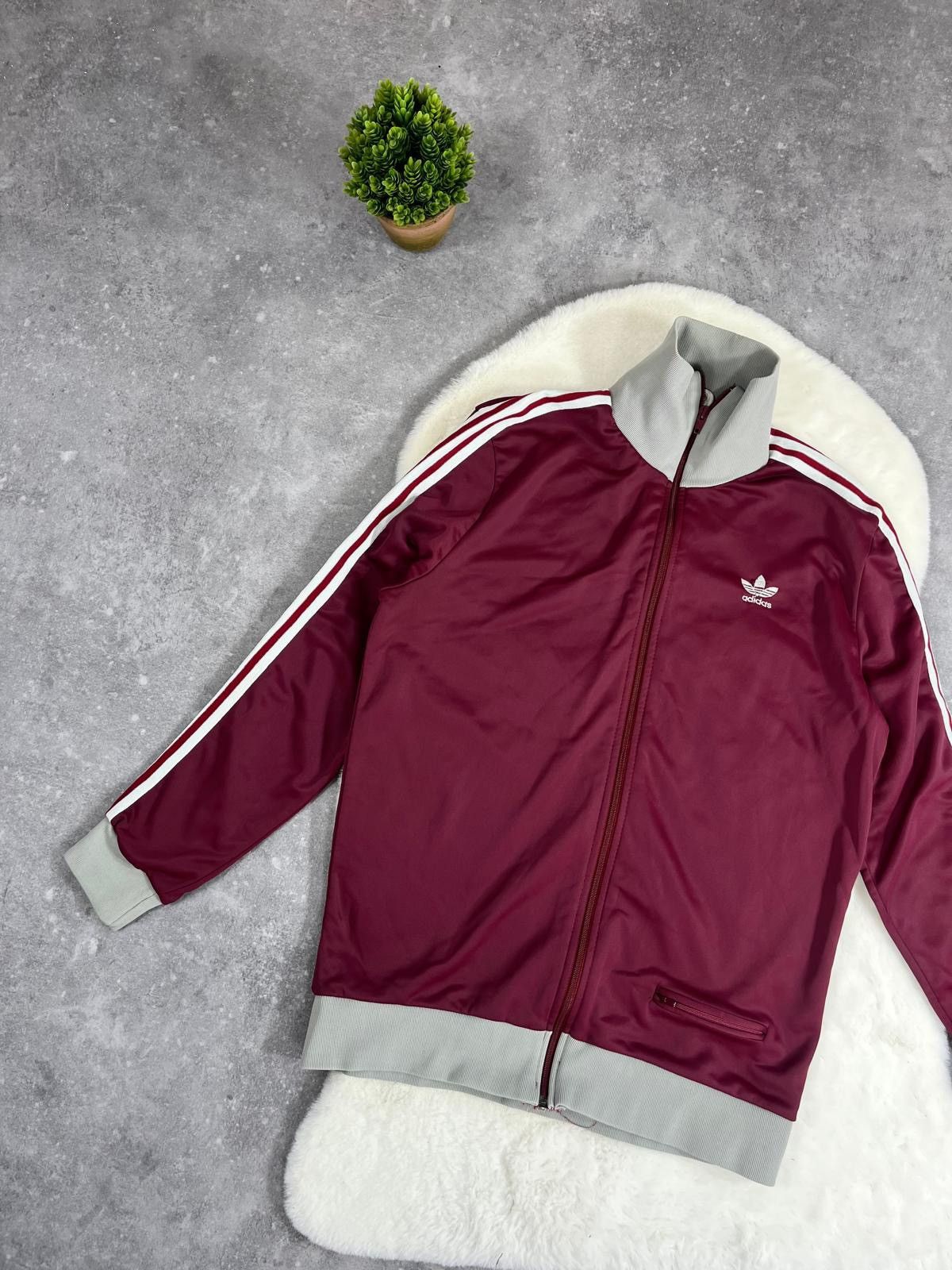Adidas × Vintage Rare 80s Adidas Zip Sweatshirt Vintage Retro Germany France Size US S / EU 44-46 / 1 - 3 Thumbnail