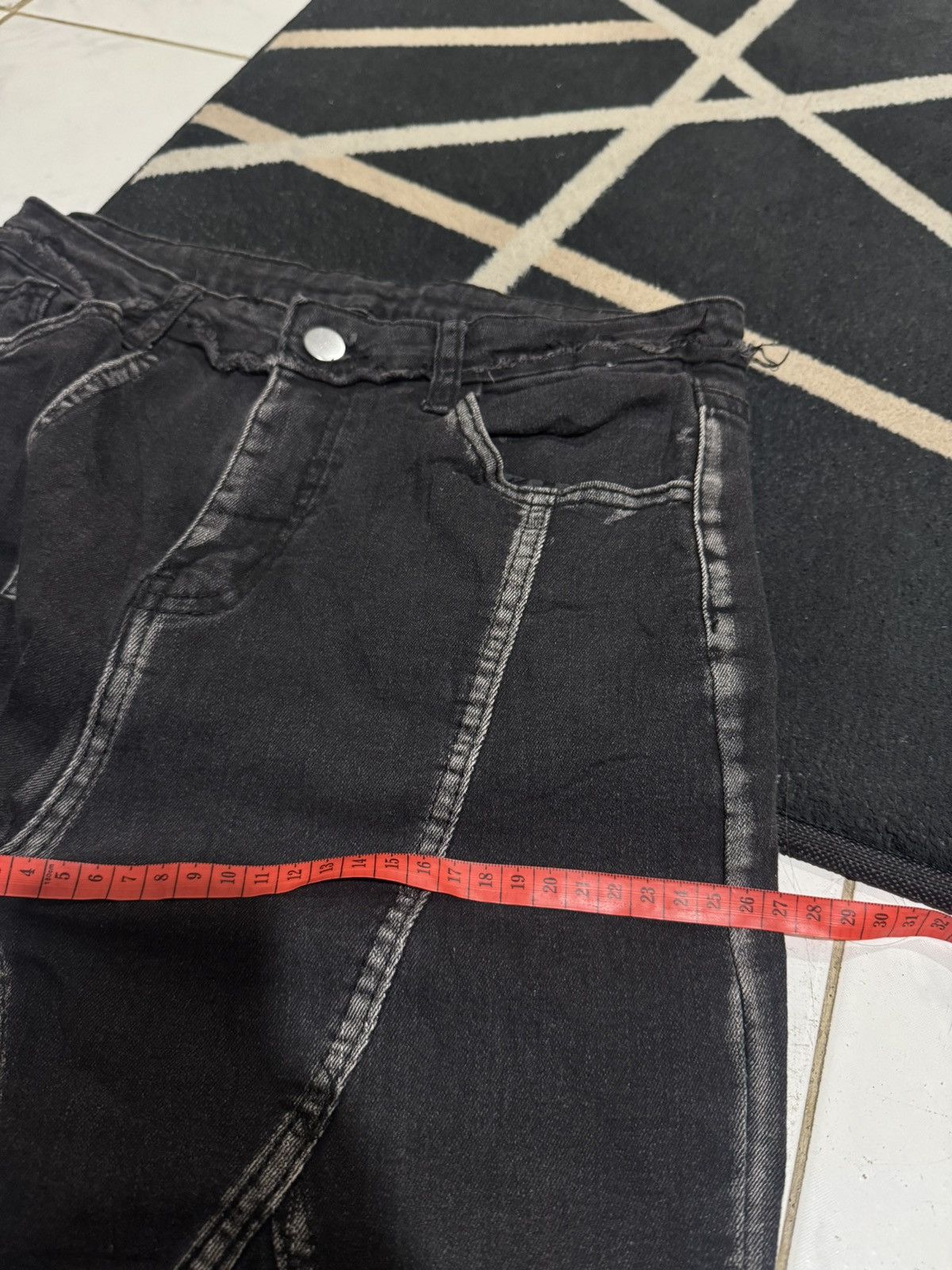 Le Grande Bleu (L.G.B.) FLARED STRETCH DENIM PANTS JAPANESE STYLED Size US 29 - 13 Thumbnail