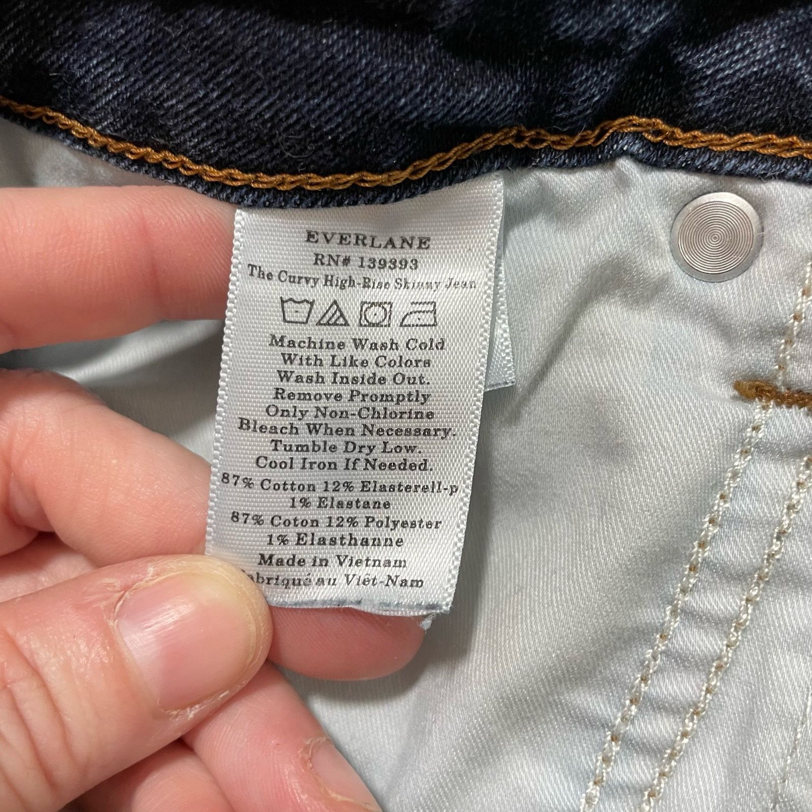 Everlane Everlane The Curvy High Rise Skinny Jean - Size 26 - Crop Size 26" / US 2 / IT 38 - 5 Thumbnail
