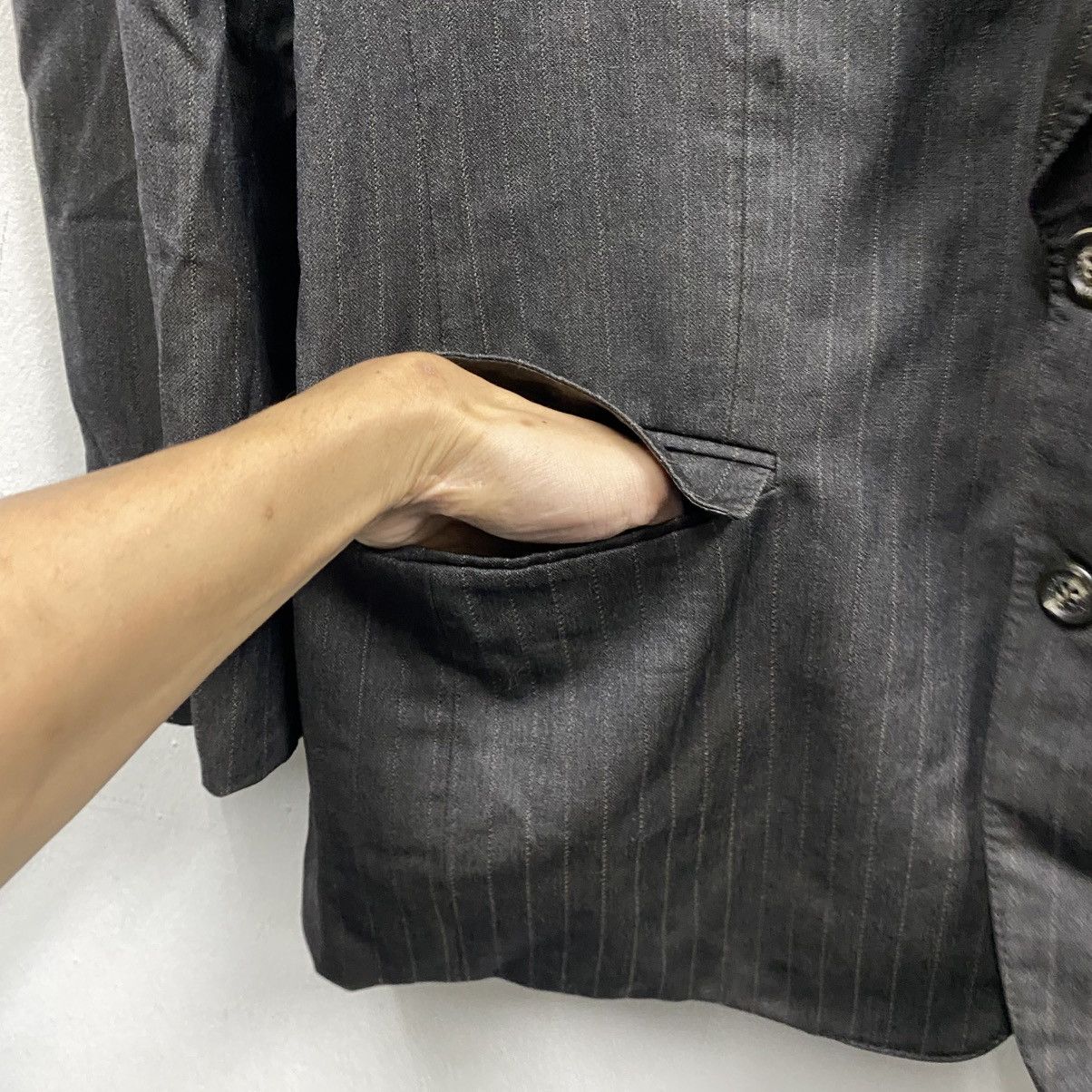 Givenchy Vintage Givenchy Monsieur Pinstripe Blazer Jacket 38R-40R Size 38R - 7 Thumbnail