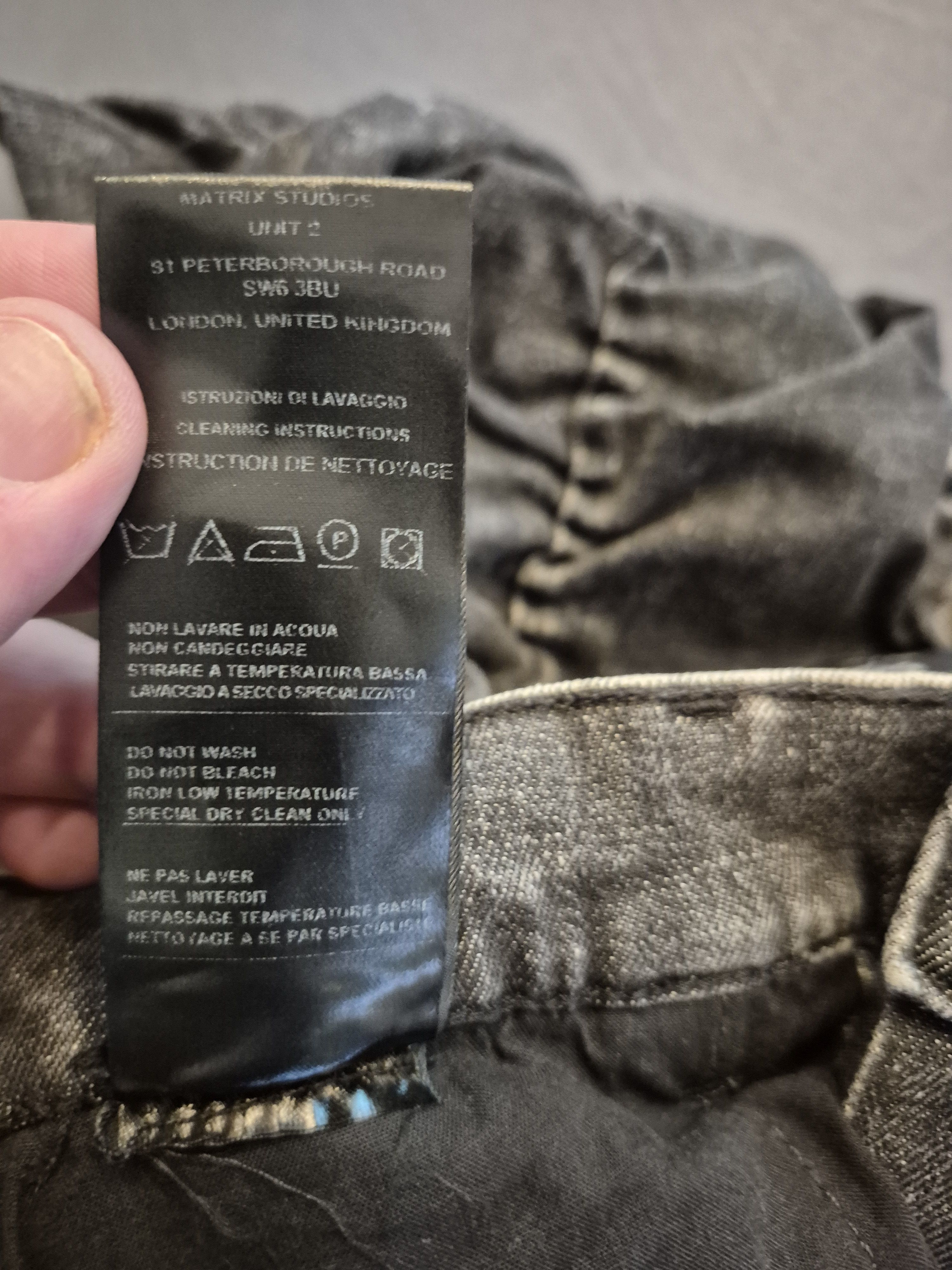 Marc Jacques Burton MJB Marc Jacques Burton Black Stack Acid Wash Jeans Size US 34 / EU 50 - 9 Thumbnail