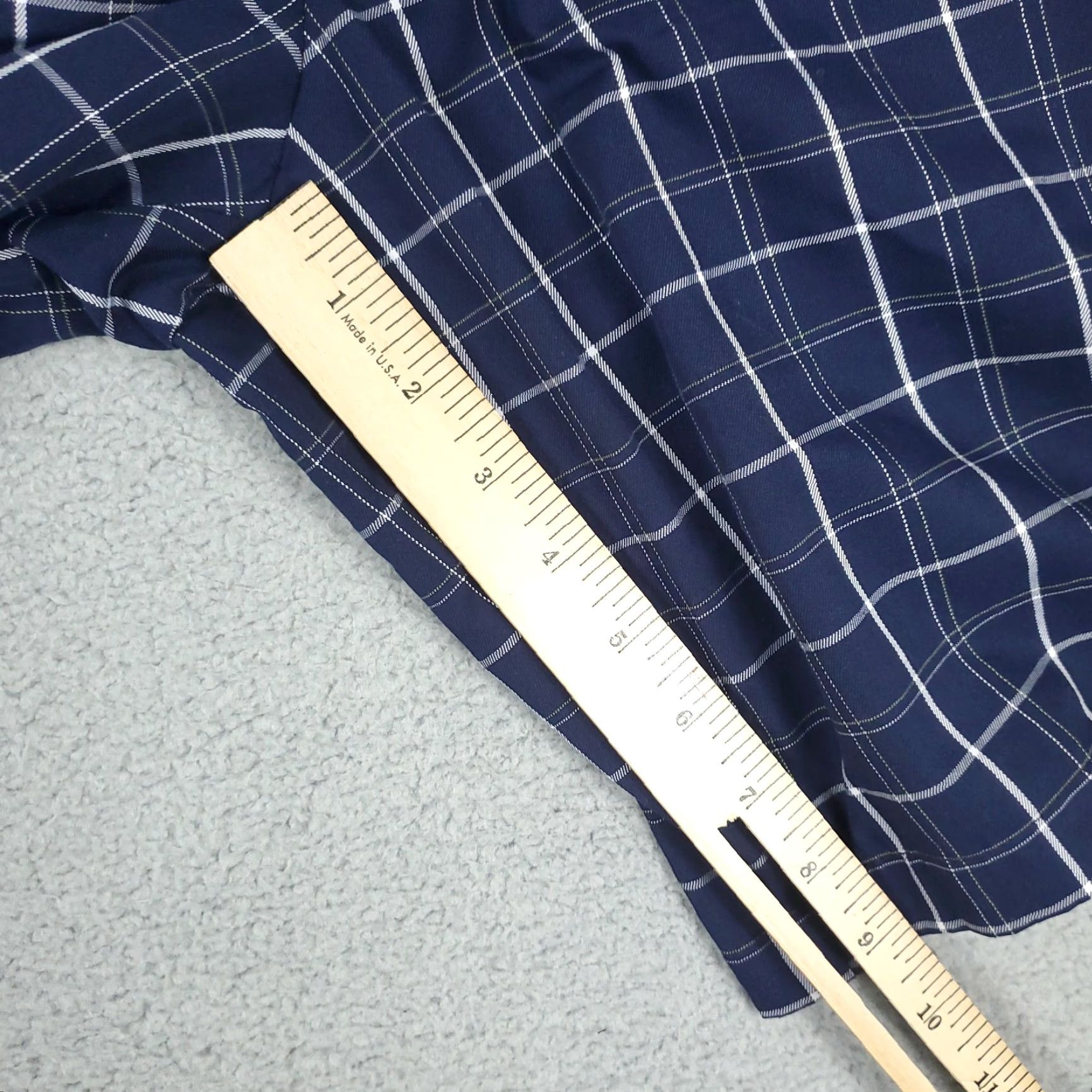 Vintage Pebble Beach Performance Blue Plaid Flat Front Chinos Shorts Mens Size 36 Size US 36 / EU 52 - 6 Thumbnail