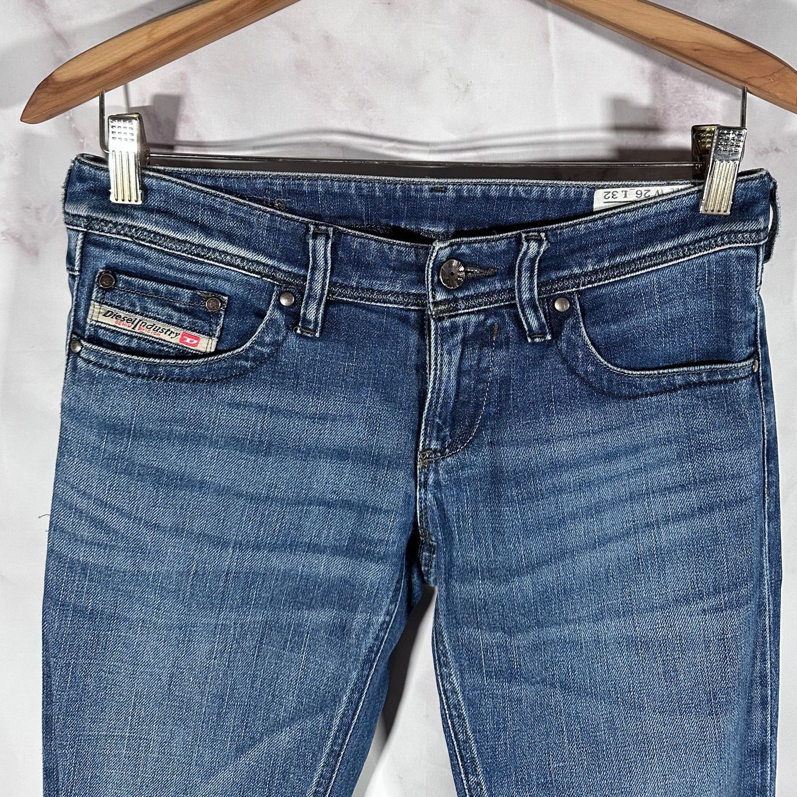 Diesel Lowky Slim Blue Denim Size US 26 / EU 42 - 2 Thumbnail