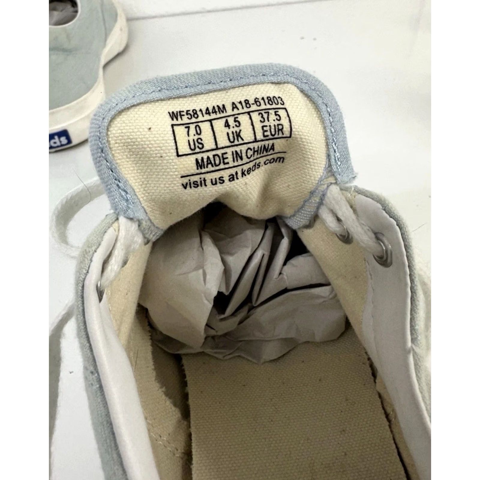 Keds Keds Champion Canvas Lace Up Sneaker Light Blue Denim / Women’s Size 7 Size US 7 / IT 37 - 8 Thumbnail