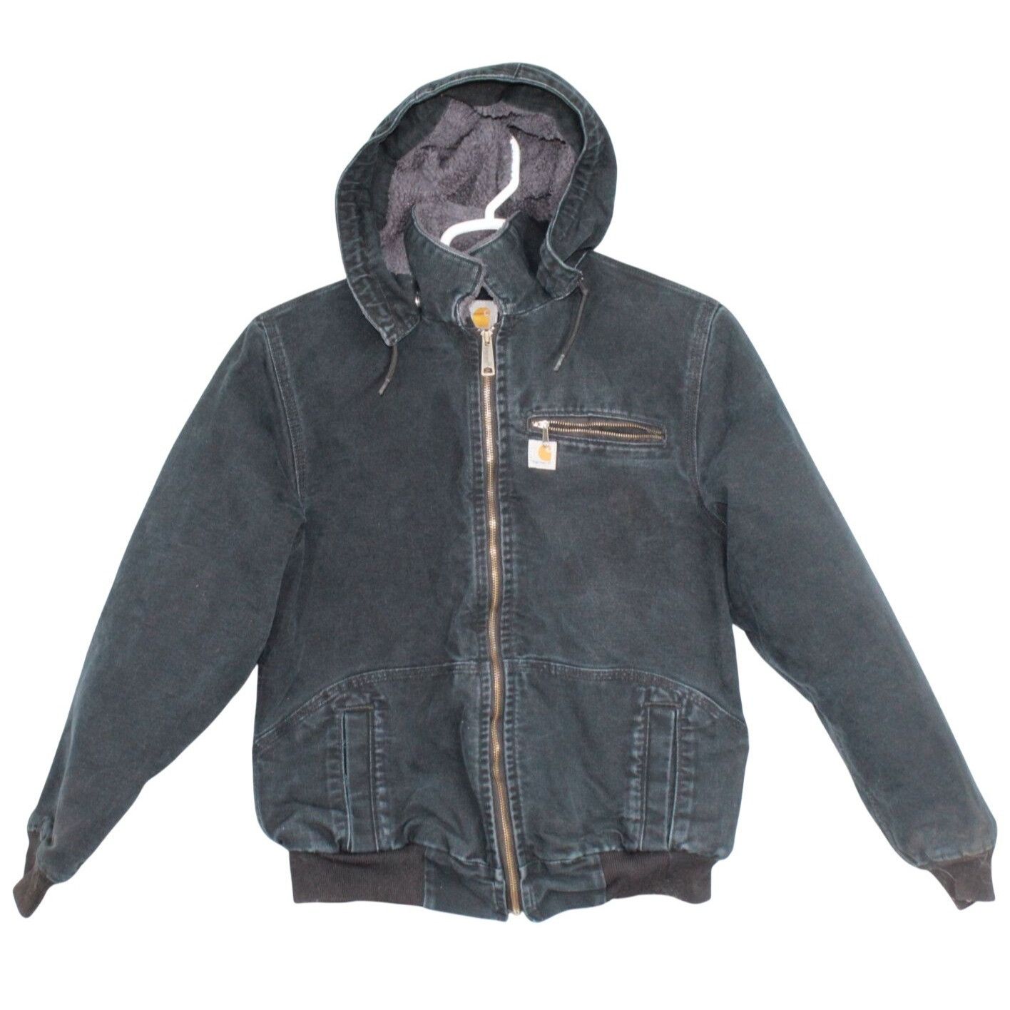 Carhartt Wildwood Jacket Black Sherpa Lined Women's Size M