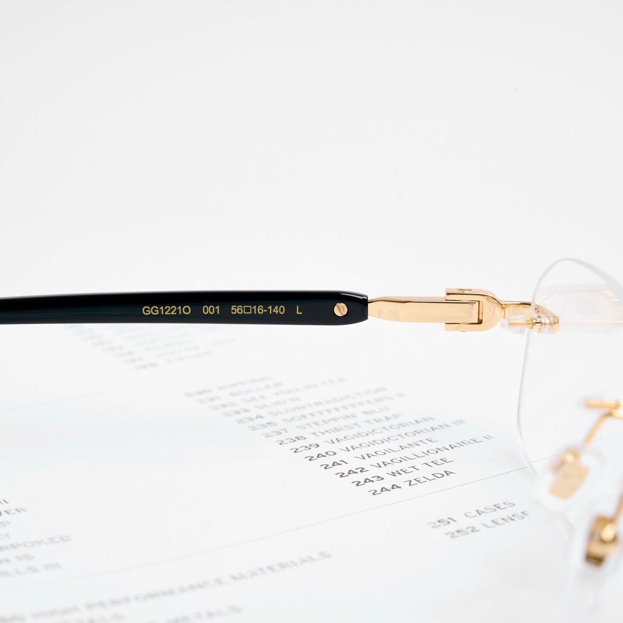 Gucci GUCCI GG1221O 001 GLASSES Size ONE SIZE - 5 Thumbnail