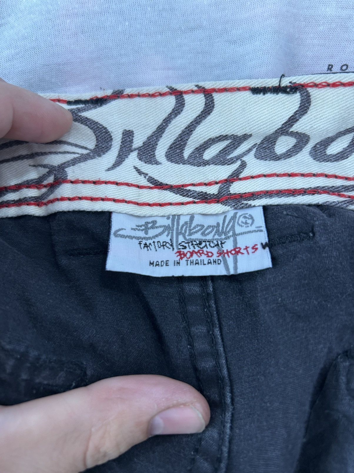 Vintage 90s billabong Striped Cargo shorts Size US 32 / EU 48 - 5 Thumbnail