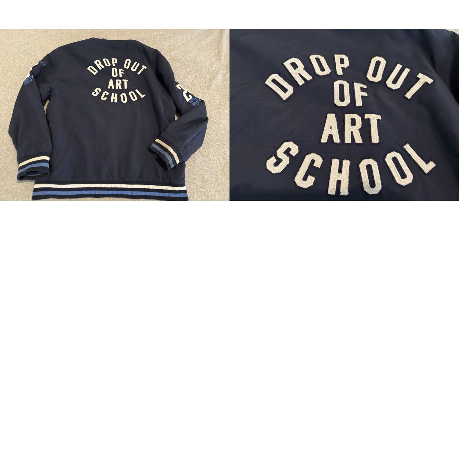 Ecko Unltd. VINTAGE Ecko Unltd. Vandals for Hire Graffiti Jacket Button Front Blue XL Bomber Jacket Mens Girls Size US XL / EU 56 / 4 - 9 Thumbnail