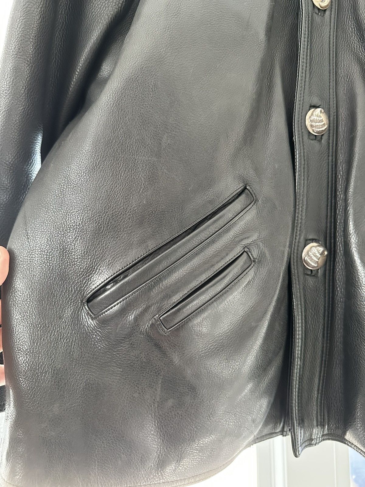 Chrome Hearts RARE Talon Leather Motorcycle Jacket 1993 Size US M / EU 48-50 / 2 - 8 Thumbnail