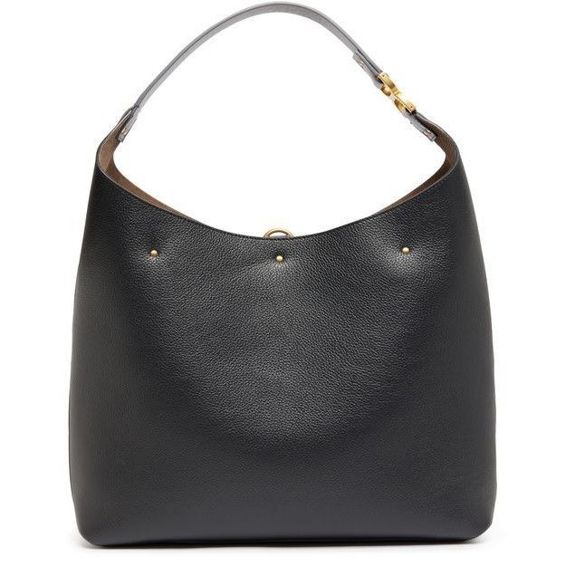 Chloe Chloe Hobo Black Grained Leather Shoulder Bag New & Authenti Size ONE SIZE - 3 Thumbnail