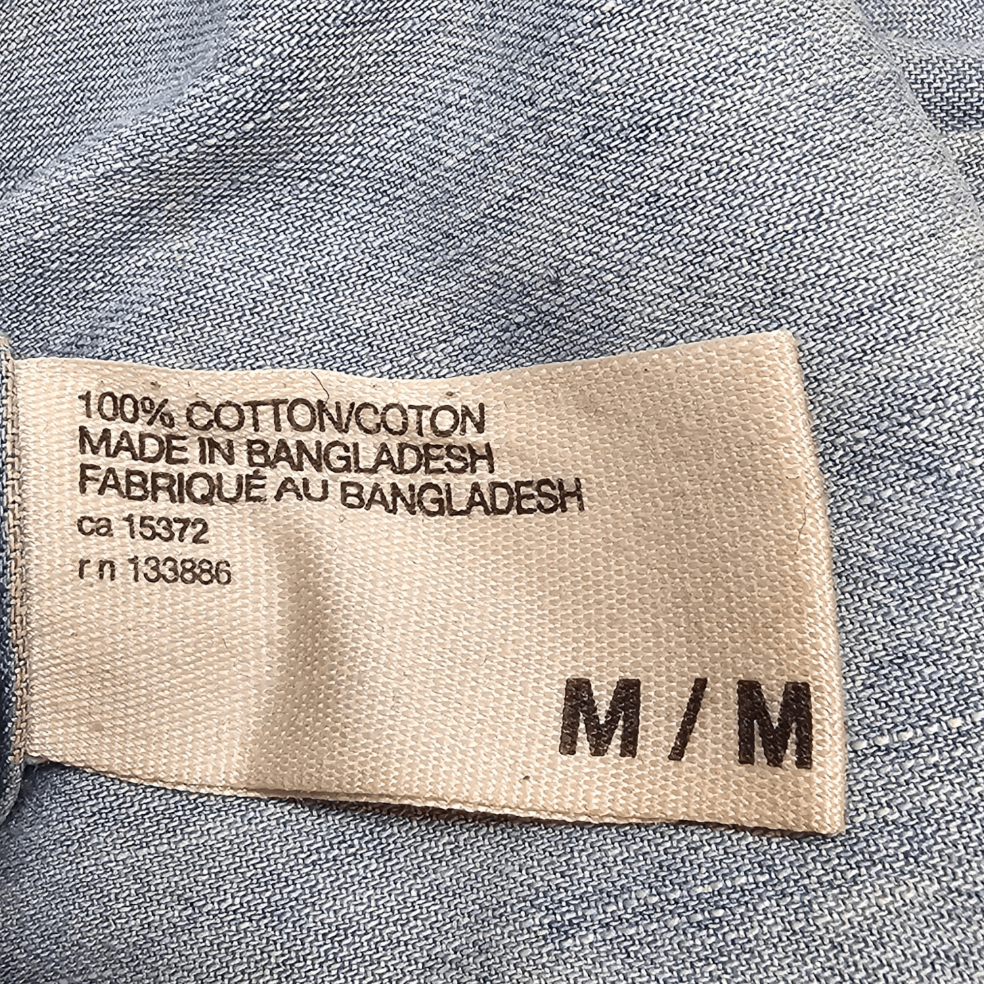Other Women's Faded Wash Denim Chambray Button Up Long-Sleeve Top Size M / US 6-8 / IT 42-44 - 10 Thumbnail