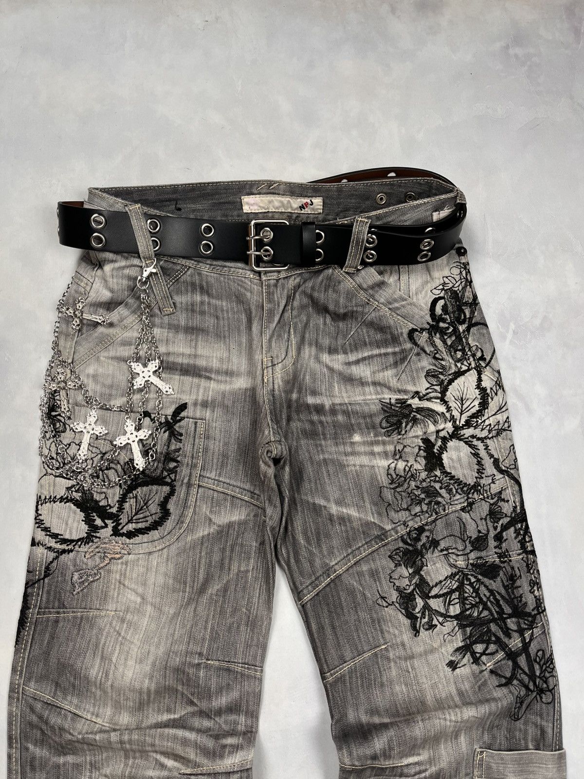 Japanese Brand NPJ Denim Pants Size US 29 - 2 Thumbnail