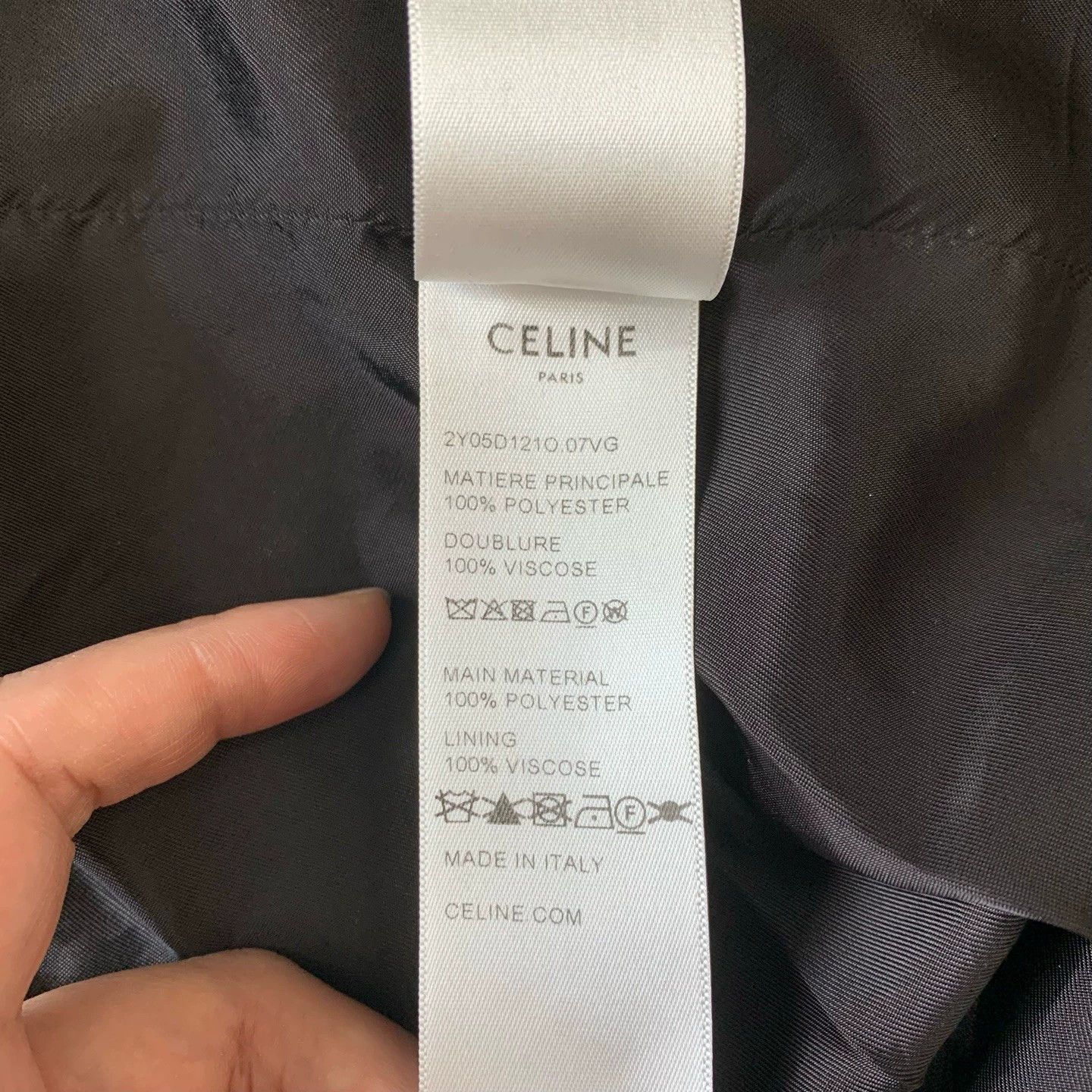 Celine Celine Navy Blue Logo Webbing Jacket Size XXL / US 16-18 / IT 52-54 - 6 Thumbnail
