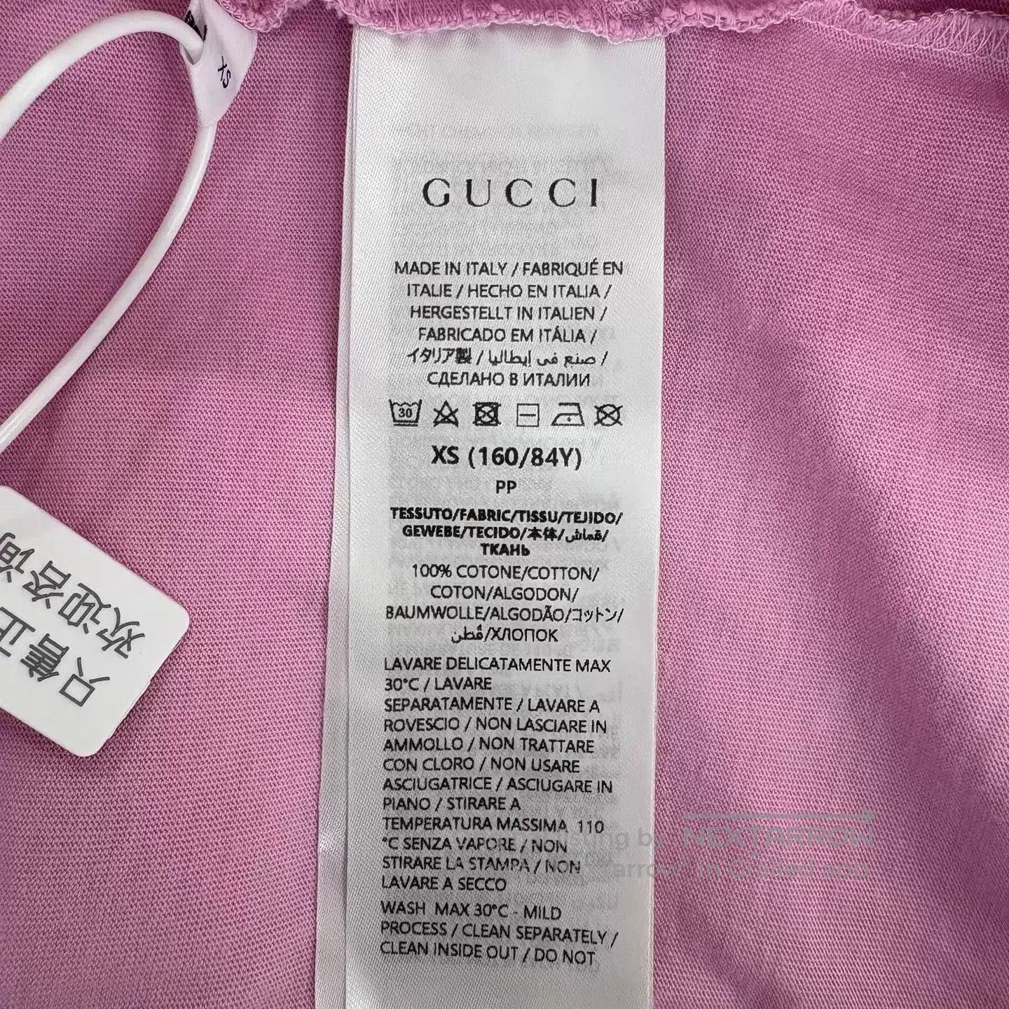 Gucci Pink Short-Sleeve Graphic T-Shirt. Size US XS / EU 42 / 0 - 4 Thumbnail