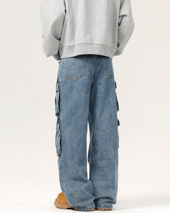 Japanese Brand × Jean American retro multi-pocket loose cargo baggy jeans Size US 32 / EU 48 - 5 Thumbnail