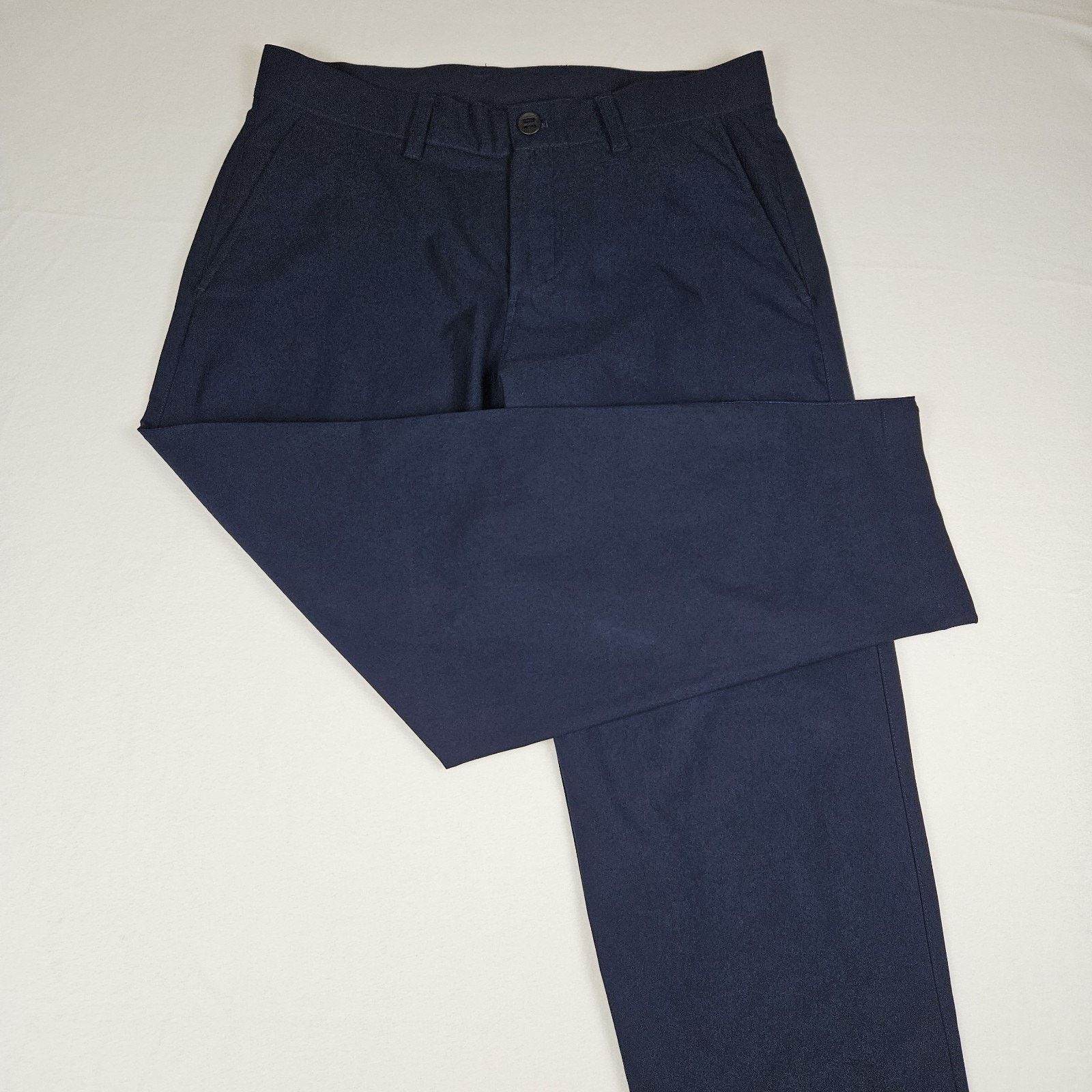 Lululemon Pant Men 34x27 Navy Relaxed Cropped Chino