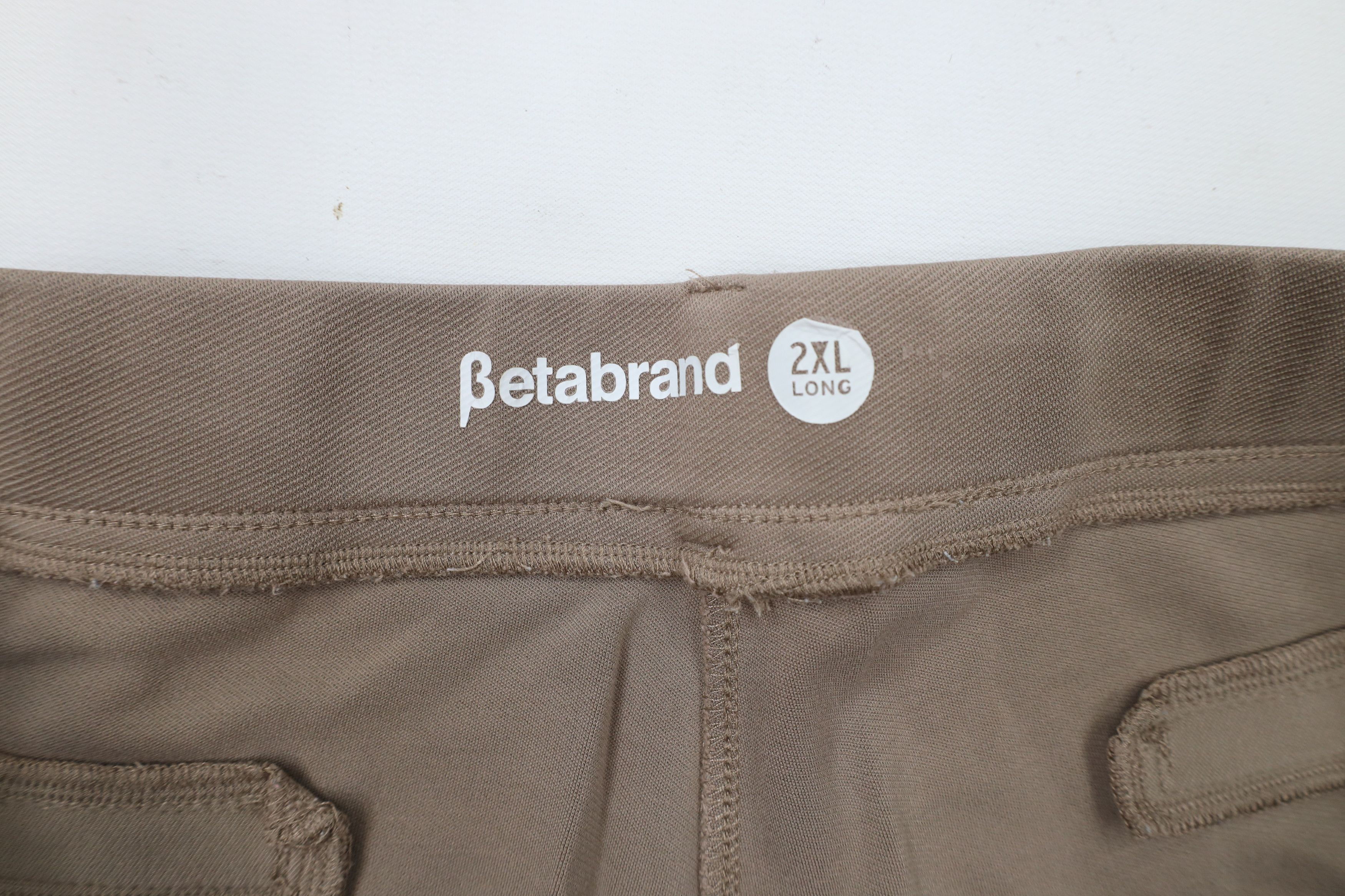 Betabrand × Vintage Betabrand Fit Straight Leg Stretch Yoga Pants Beige Tan Size 36" / US 14 / IT 50 - 6 Thumbnail