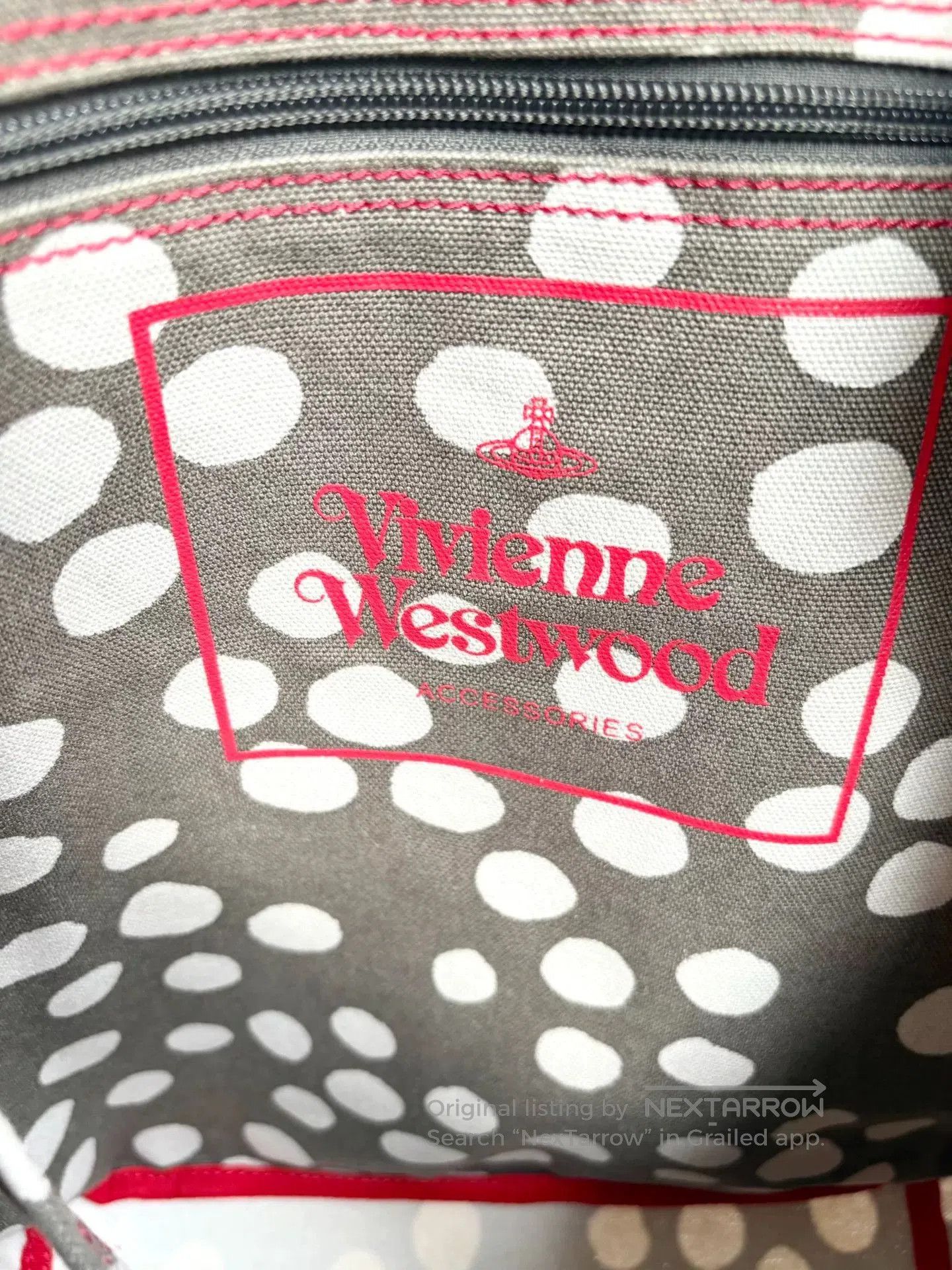 Vivienne Westwood Vivienne Westwood Vintage Polka Dot Canvas Handbag. Size ONE SIZE - 6 Thumbnail