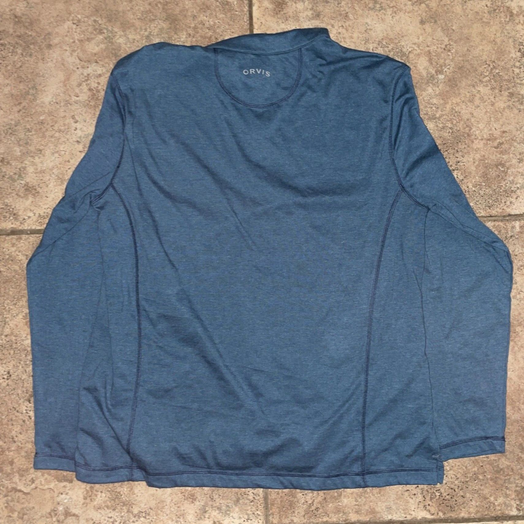 Orvis VINTAGE Orvis Men's Blue Half Zip Pullover Sweater L Adult Regular Size Size US L / EU 52-54 / 3 - 4 Thumbnail