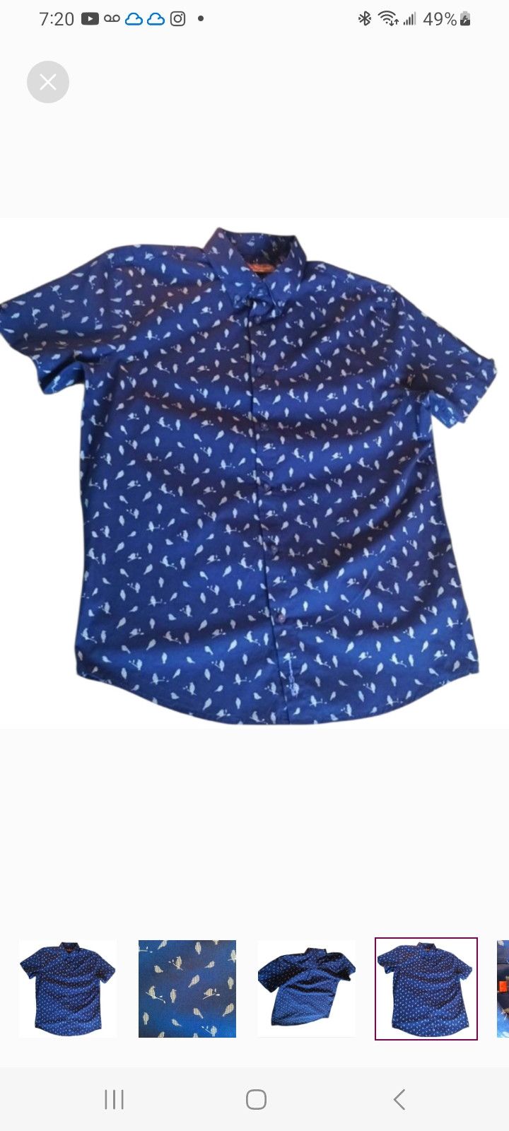 Ben Sherman Ben Sherman Birds Short-Sleeve Shirt Size US M / EU 48-50 / 2 - 8 Thumbnail