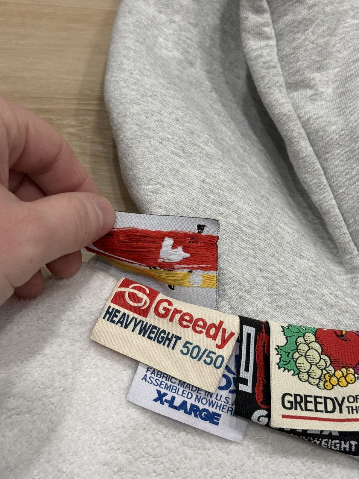 Greedy Unit × murd333r.fm Murd333r.fm Greedy Unit Inside Out Multi Tag Hoodie Size US XL / EU 56 / 4 - 11 Thumbnail