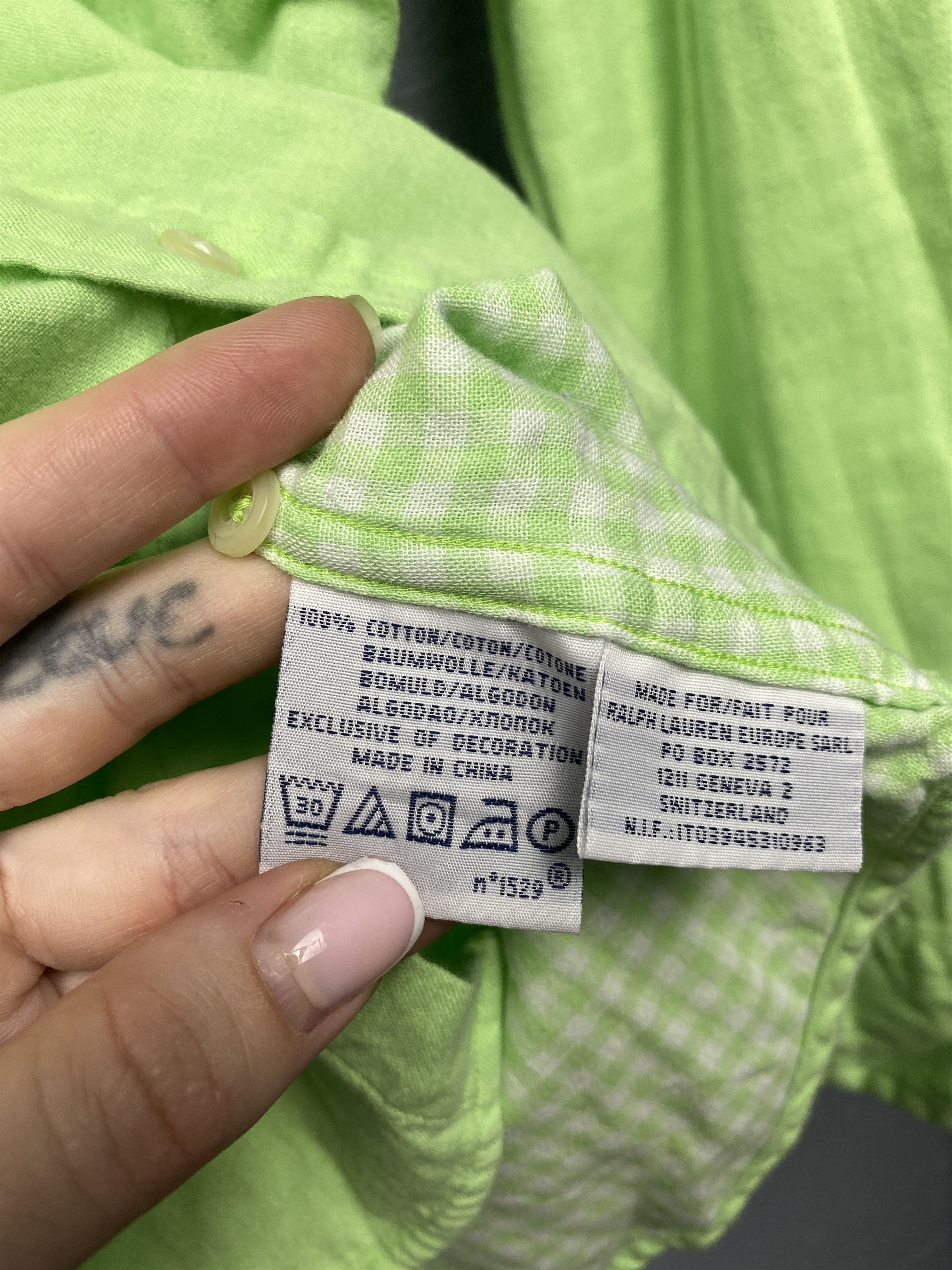 Flannel Polo Ralph Lauren Vintage Mens Flannel Shirt Size US M / EU 48-50 / 2 - 5 Thumbnail