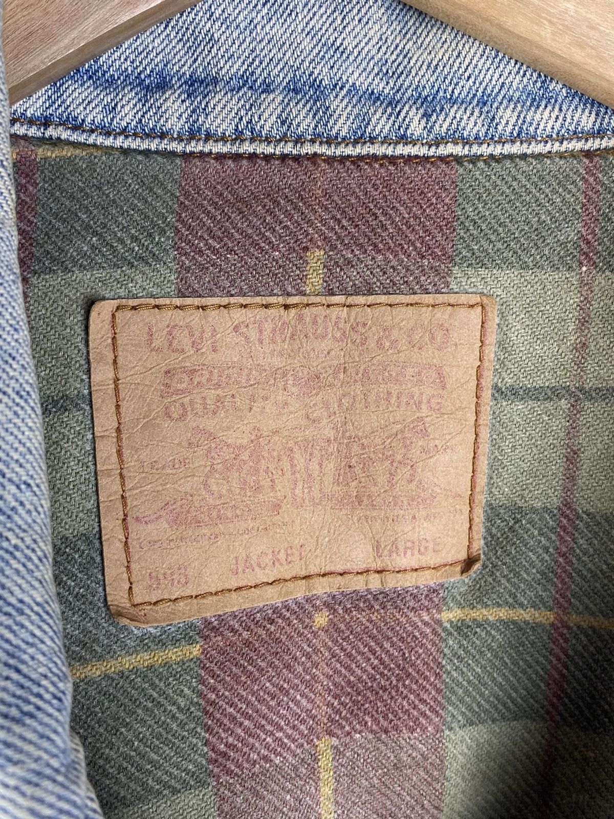 Levi's × Vintage 80s🔥Levis 598 Usa Blue Dirty Vntg Insulated Denim Jacket Size US L / EU 52-54 / 3 - 10 Thumbnail