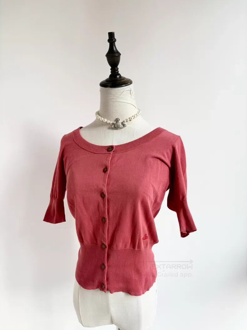Vivienne Westwood Vivienne Westwood Vintage Watermelon Pink Saturn Half Slee Size M / US 6-8 / IT 42-44 - 2 Thumbnail