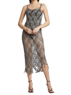 Maison Margiela o1y0625 Maxi Dress in Gray Size S / US 4 / IT 40 - 5 Thumbnail