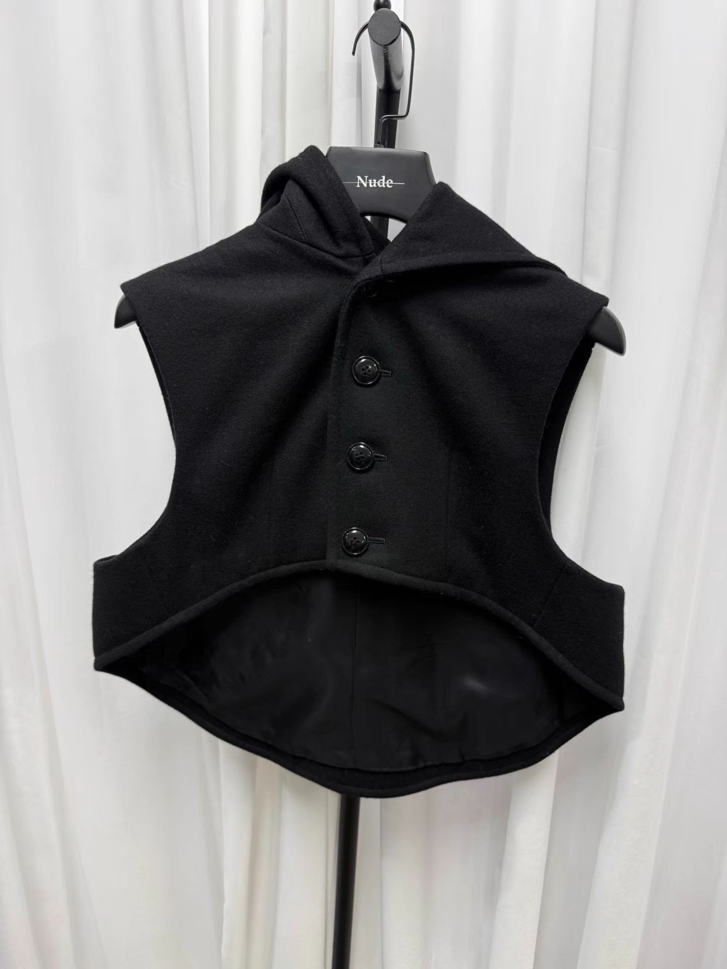 Yohji Yamamoto Yohji Yamamoto Main Line Wool Zip Asymmetric Vest K20 Size XS / US 0-2 / IT 36-38 - 1 Thumbnail