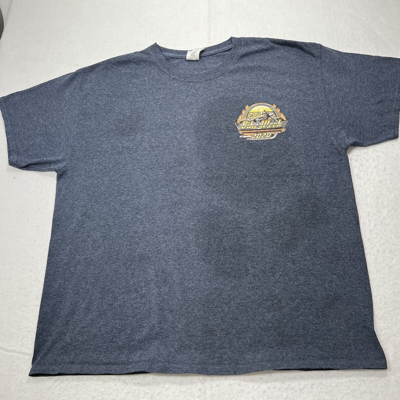 Gildan Daytona Beach Bike Week 2020 XL 79th Annual Graphic T Shirt Size US XL / EU 56 / 4 - 4 Thumbnail