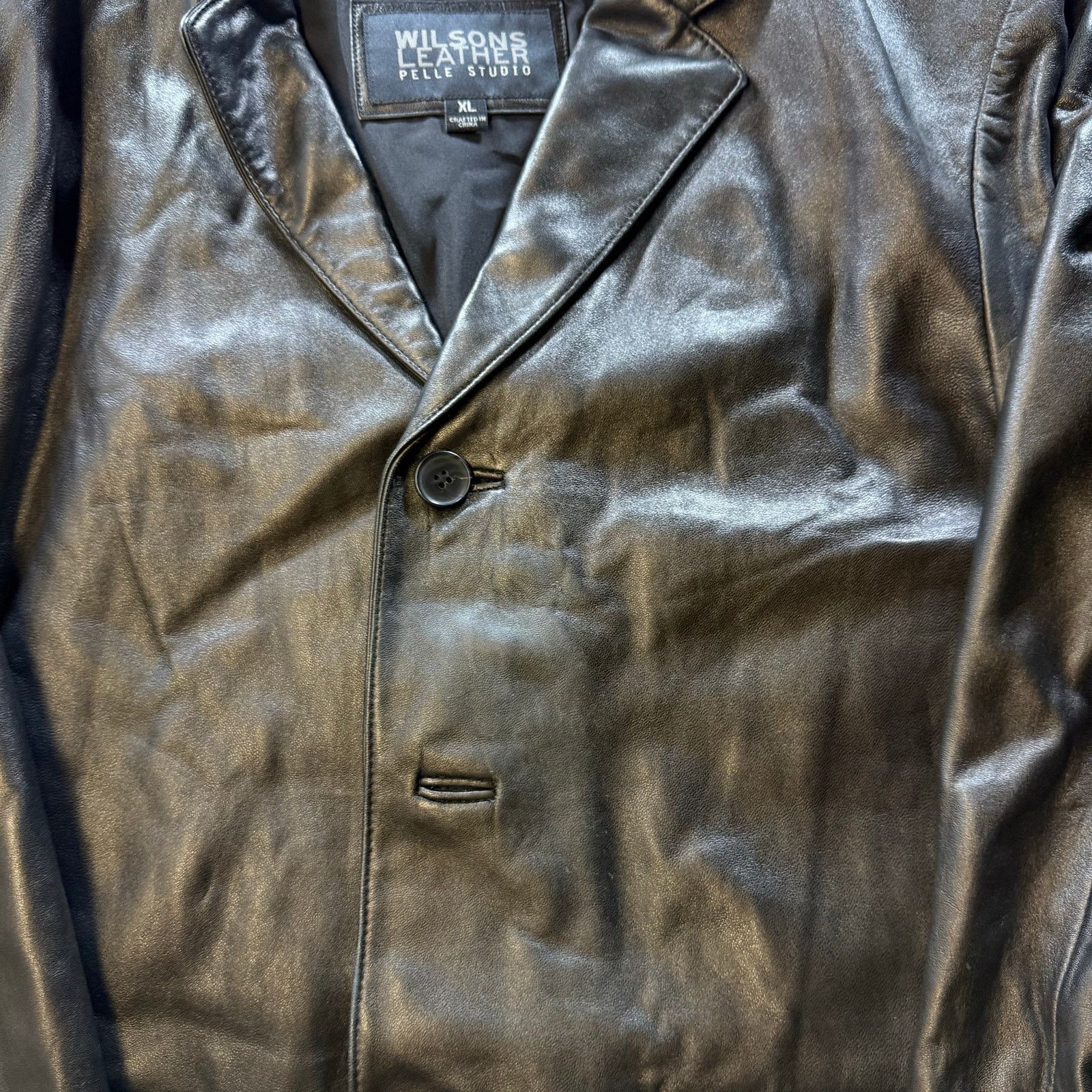 Wilsons Leather Wilson Leather Pelle Studio Leather Jacket Size XL Size US XL / EU 56 / 4 - 6 Thumbnail
