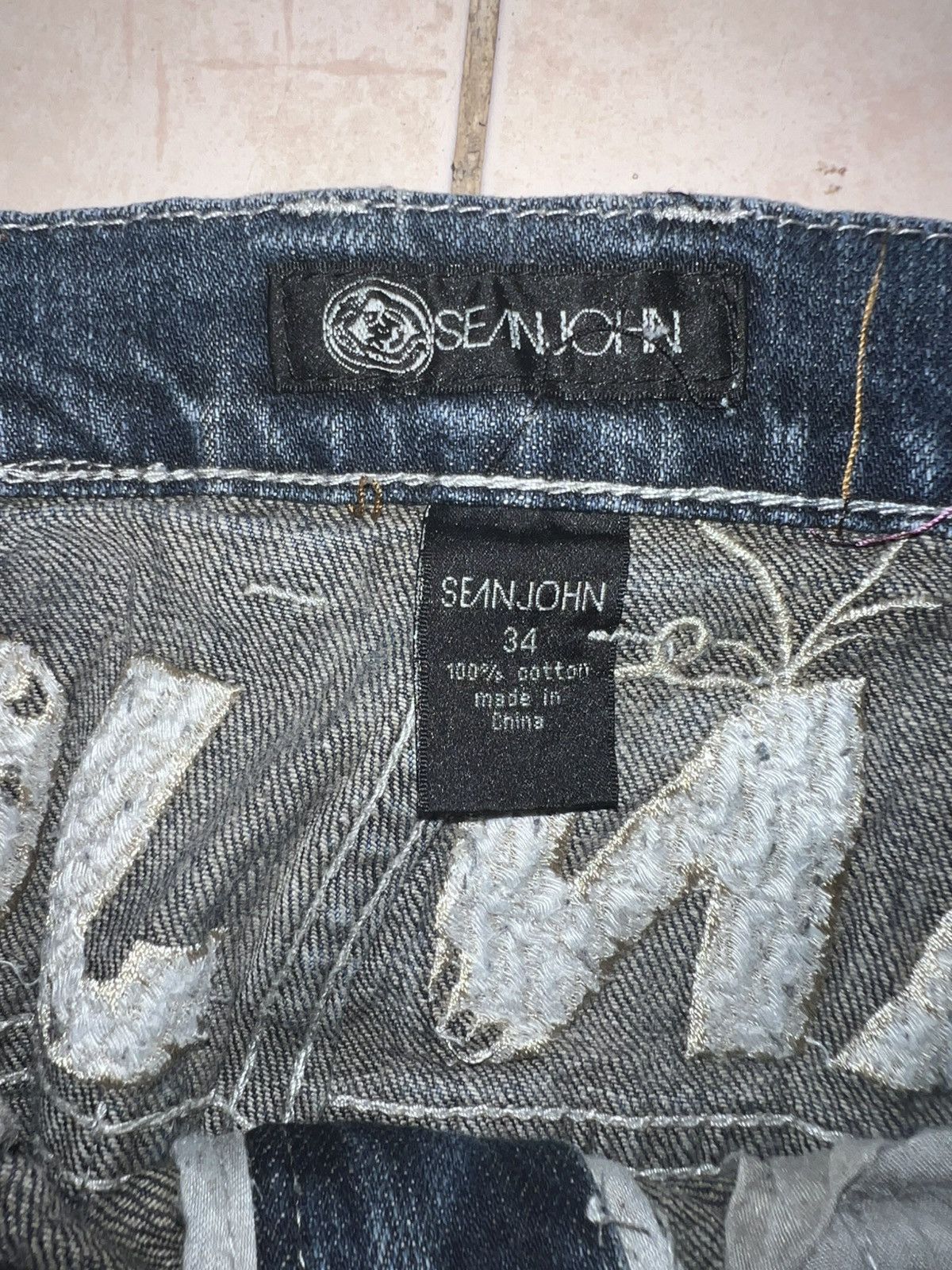 Sean John (36)y2k Sean John Embroidery Backhit Graphic Size US 36 / EU 52 - 6 Thumbnail