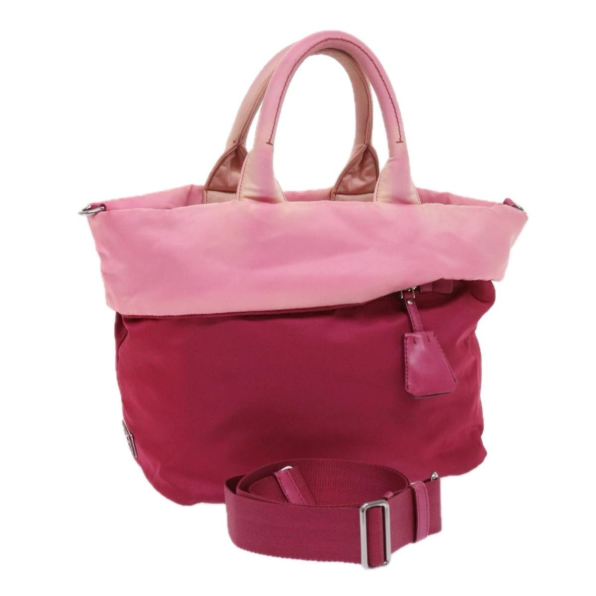 Prada PRADA Hand Bag Nylon Pink Size ONE SIZE - 1 Thumbnail