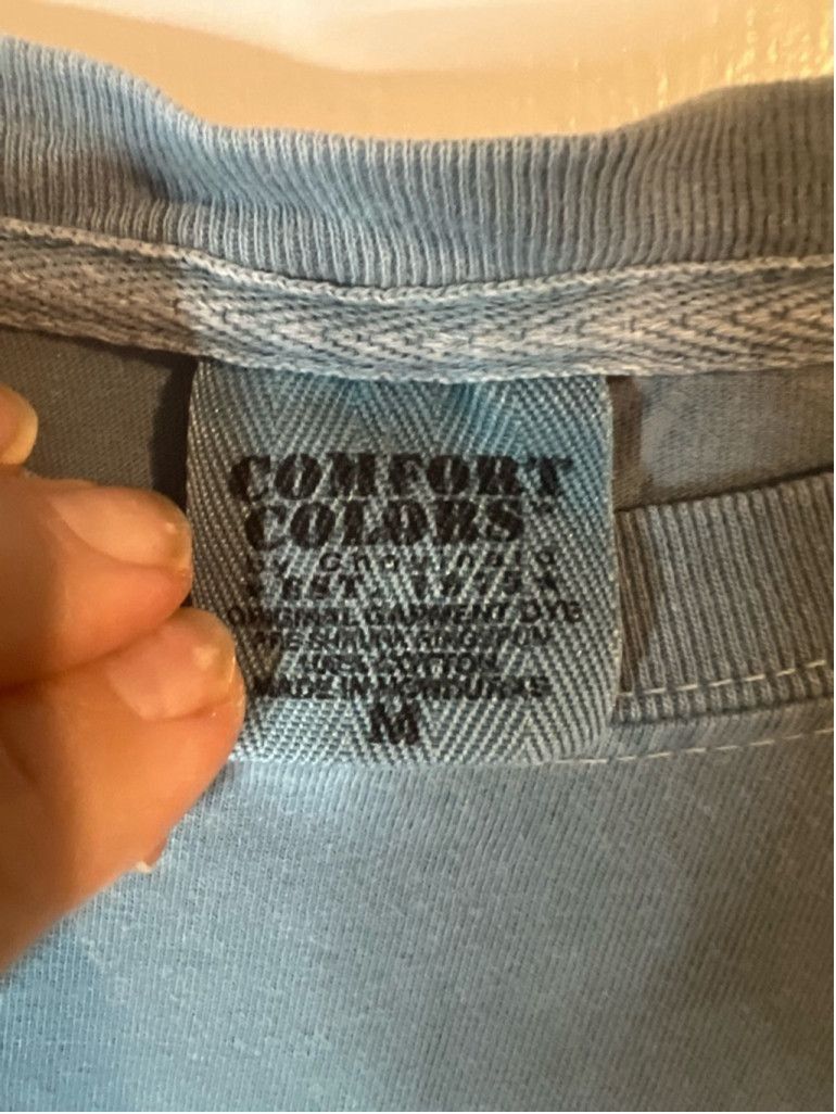 Comfort Colors Men's Comfort Colors T-Shirt Size M Blue Gray Dog Graphic Size L / US 10 / IT 46 - 3 Thumbnail