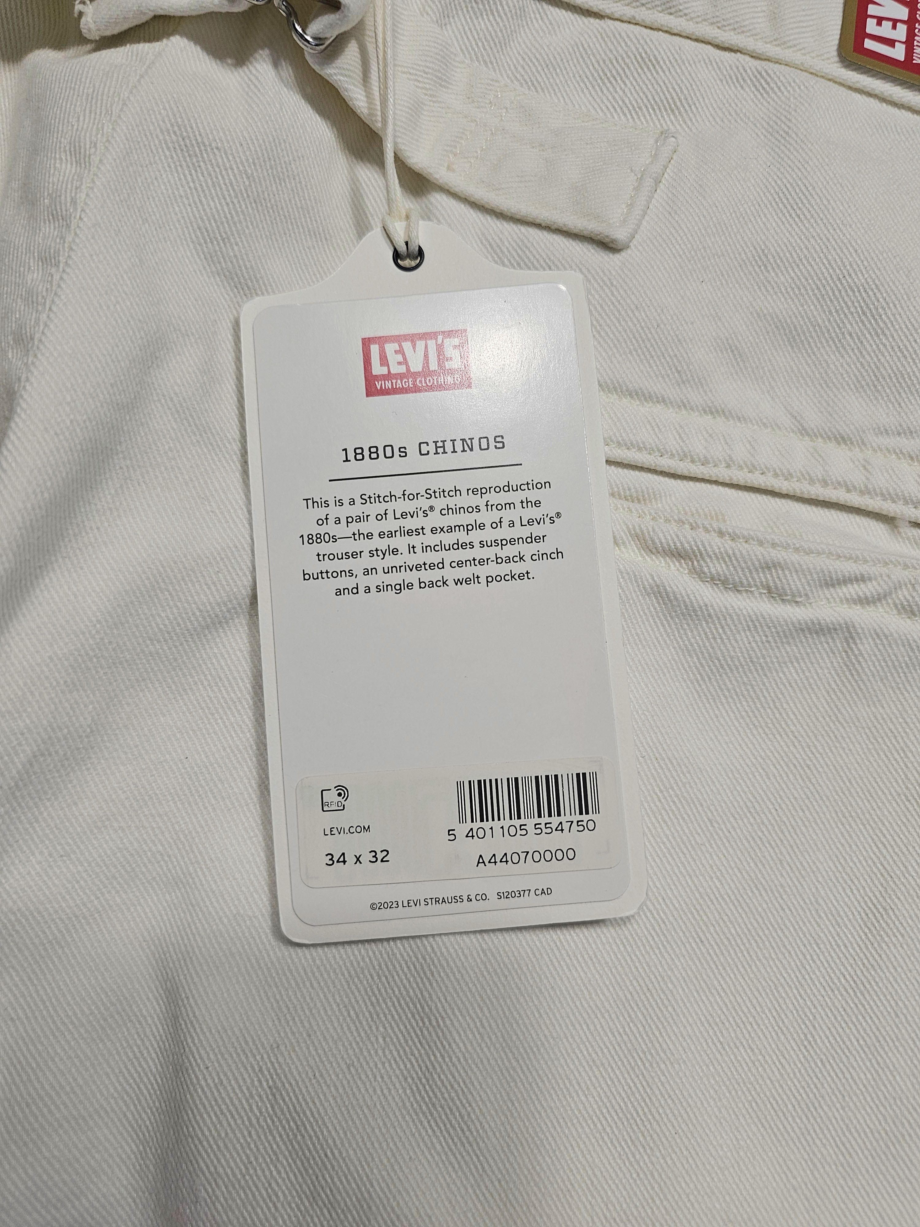 Levi's Vintage Clothing NWT LVC Levi's Vintage Clothing 1880s Chino Pants Repro SS23 Size US 34 / EU 50 - 8 Thumbnail