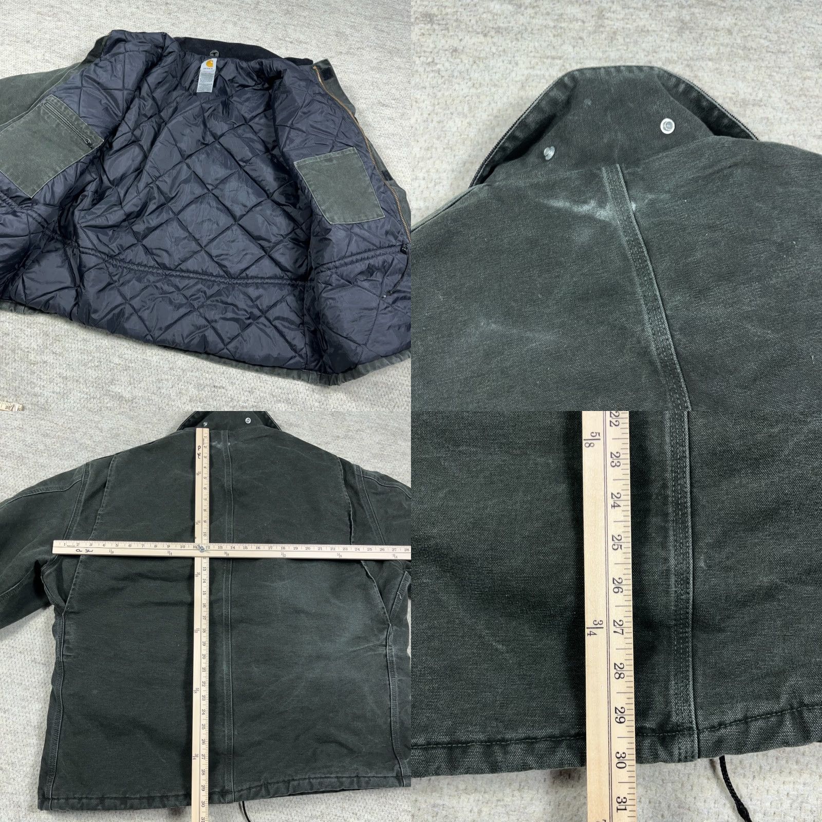 Carhartt VINTAGE Carhartt Jacket 2XL Men Moss Green Duck Canvas C26 MOS VTG Workwear Insulated Outdoor 90s Mens Size US XXL / EU 58 / 5 - 9 Thumbnail