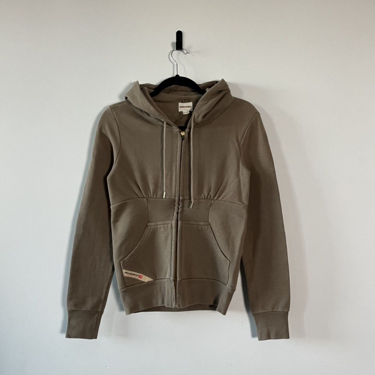 Diesel Y2K Diesel Vintage Jacket Brown Zip Hoodie Japan Style Size XS / US 0-2 / IT 36-38 - 1 Thumbnail